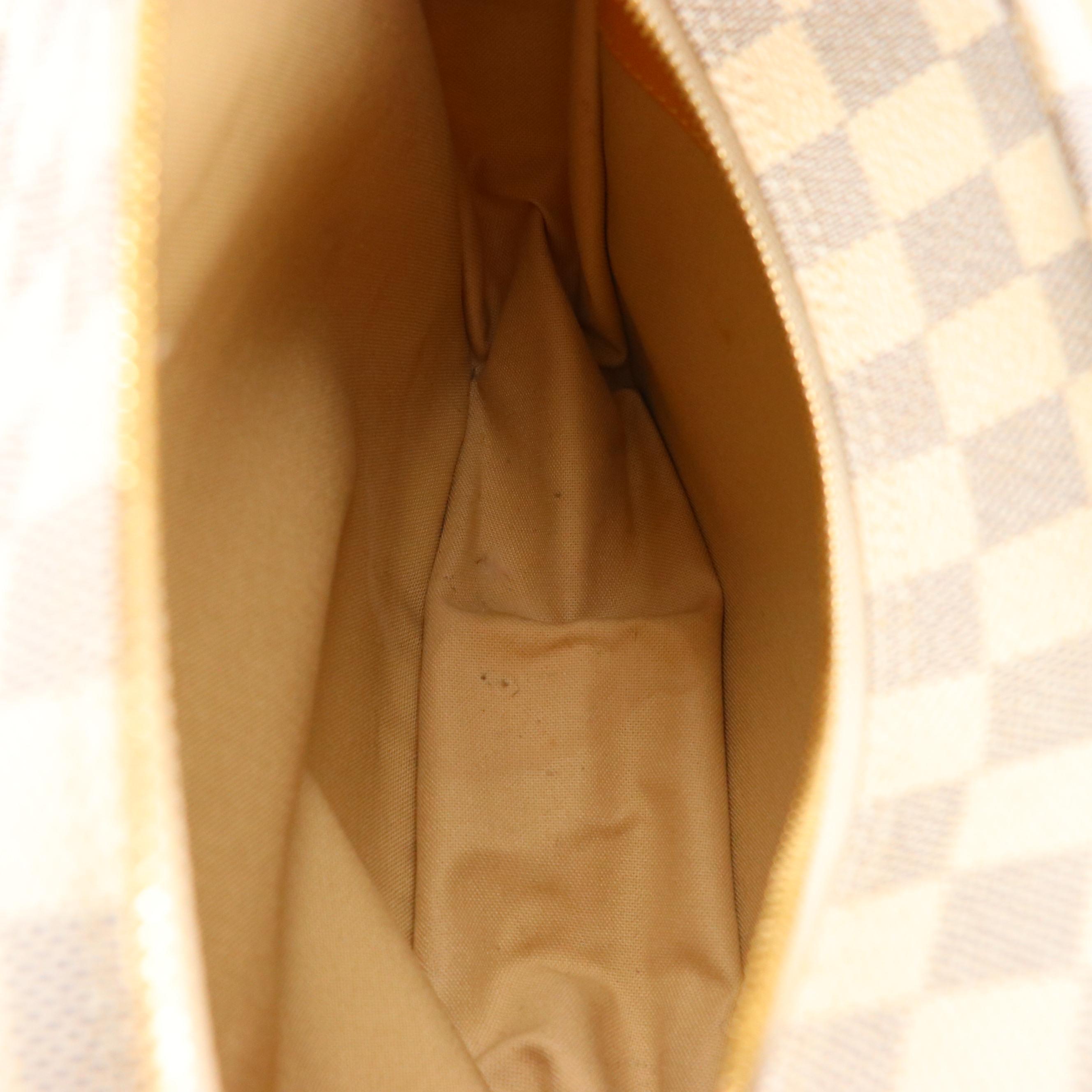 Louis Vuitton Naviglio Crossbody Messenger Bag in Damier Azur Coated Canvas