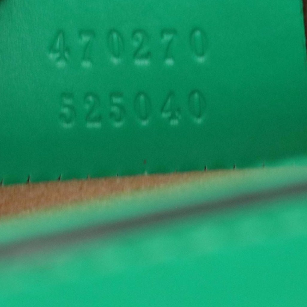 Gucci Sylvie Web Chain Two-Way Bag in Green Leather