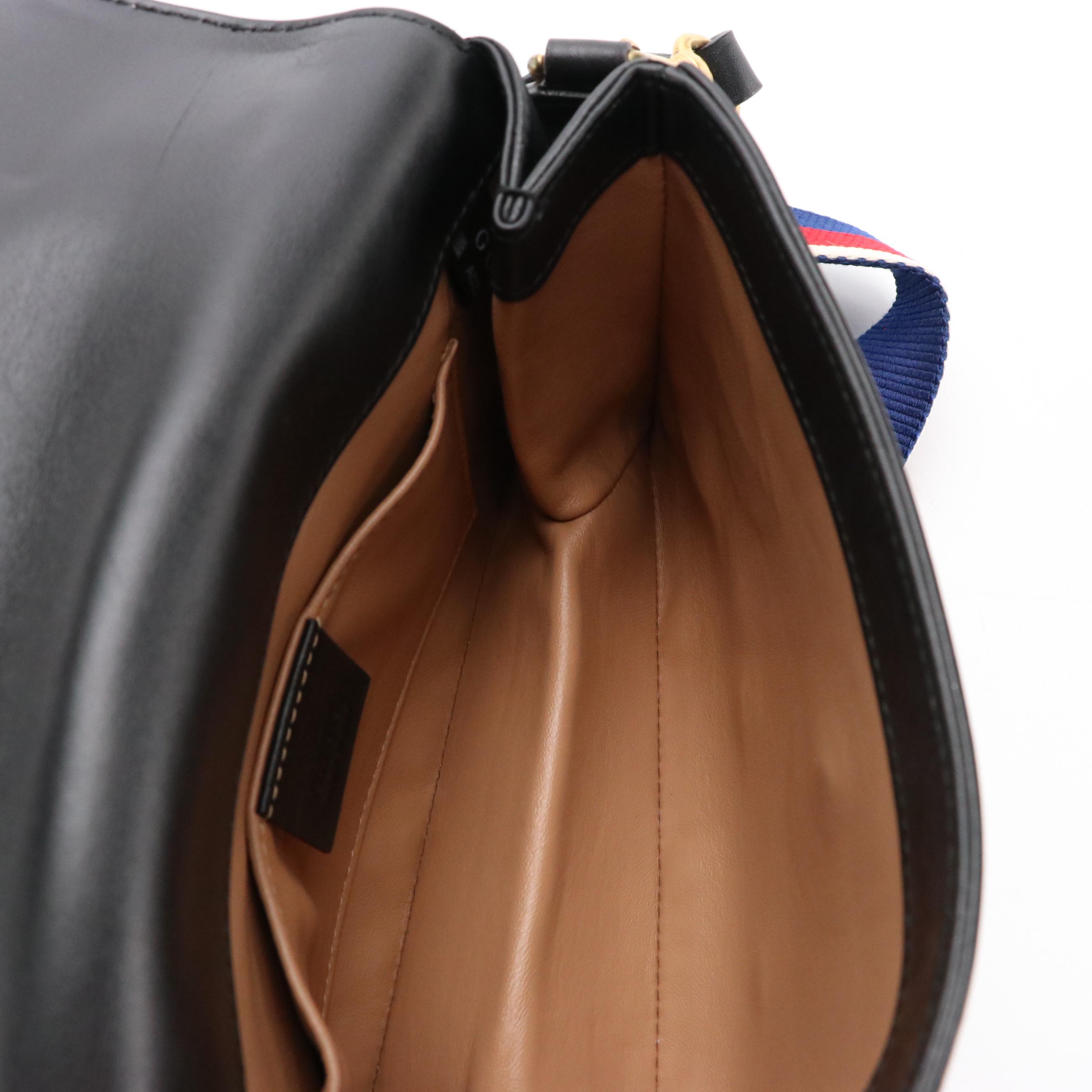 Gucci Queen Margaret Broadway Embellished Black Leather Two-Way Bag