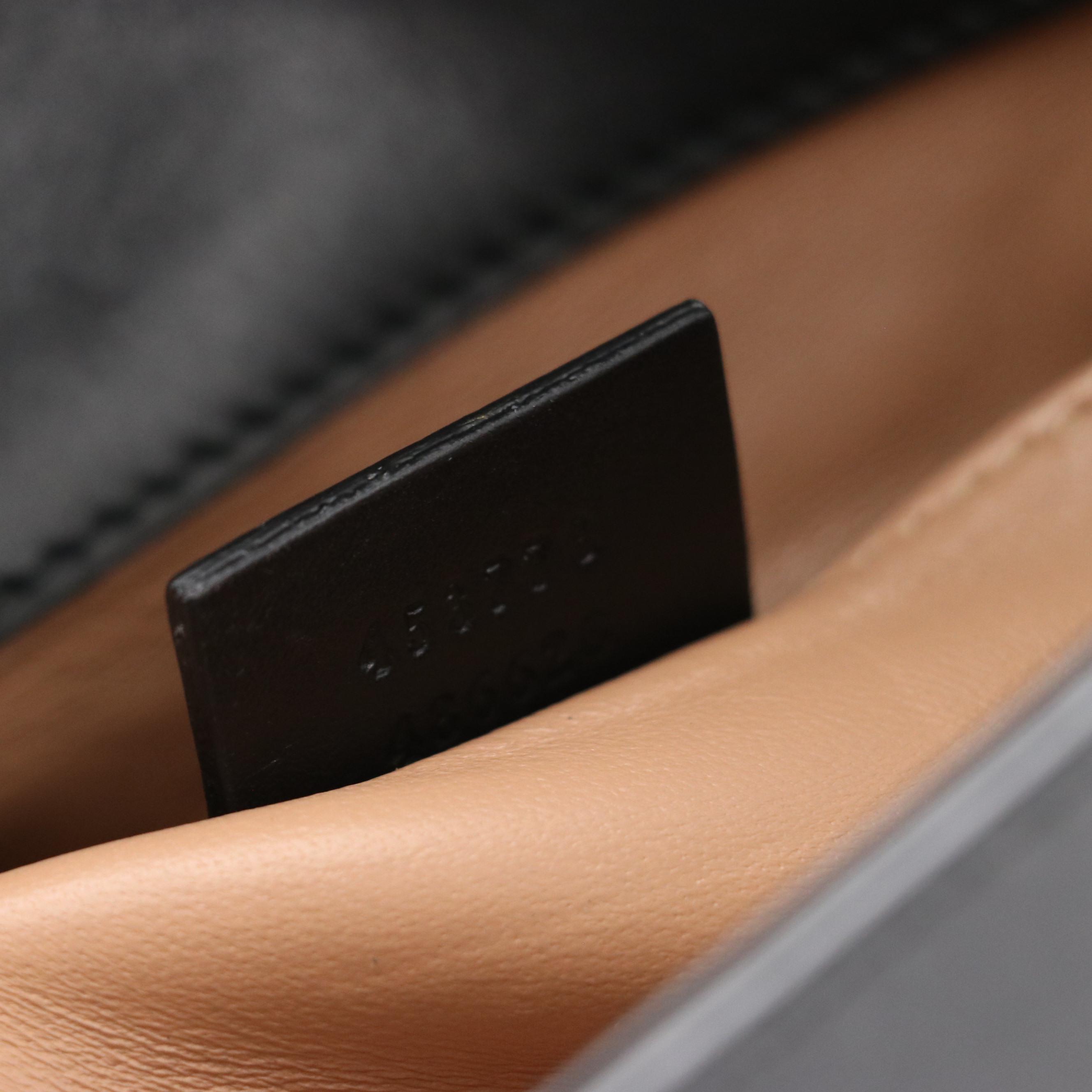 Gucci Queen Margaret Broadway Embellished Black Leather Two-Way Bag