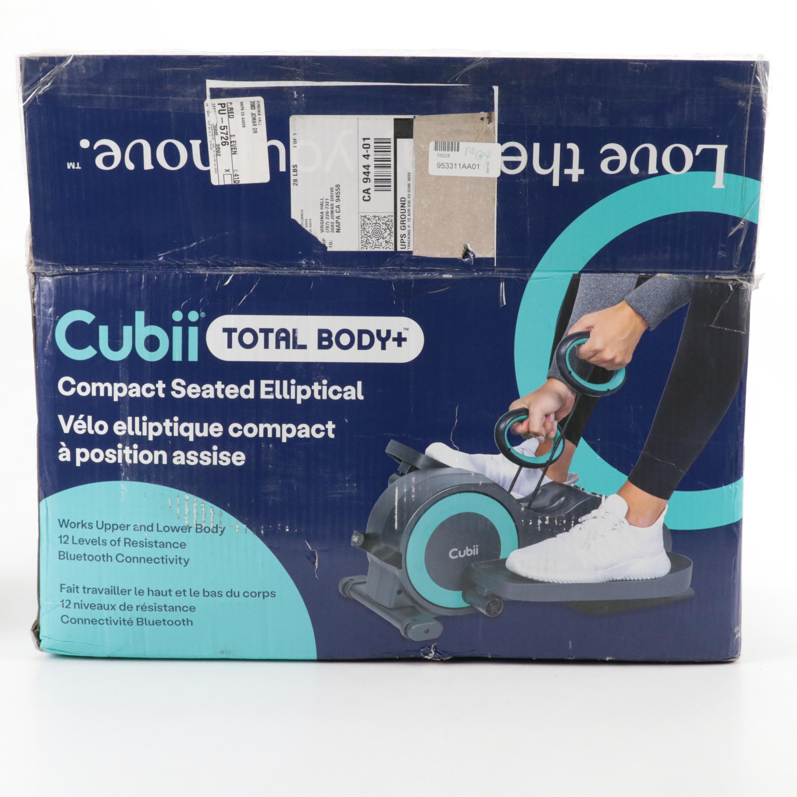 Cubii "Total Body" Compact Seated Elliptical, Contemporary