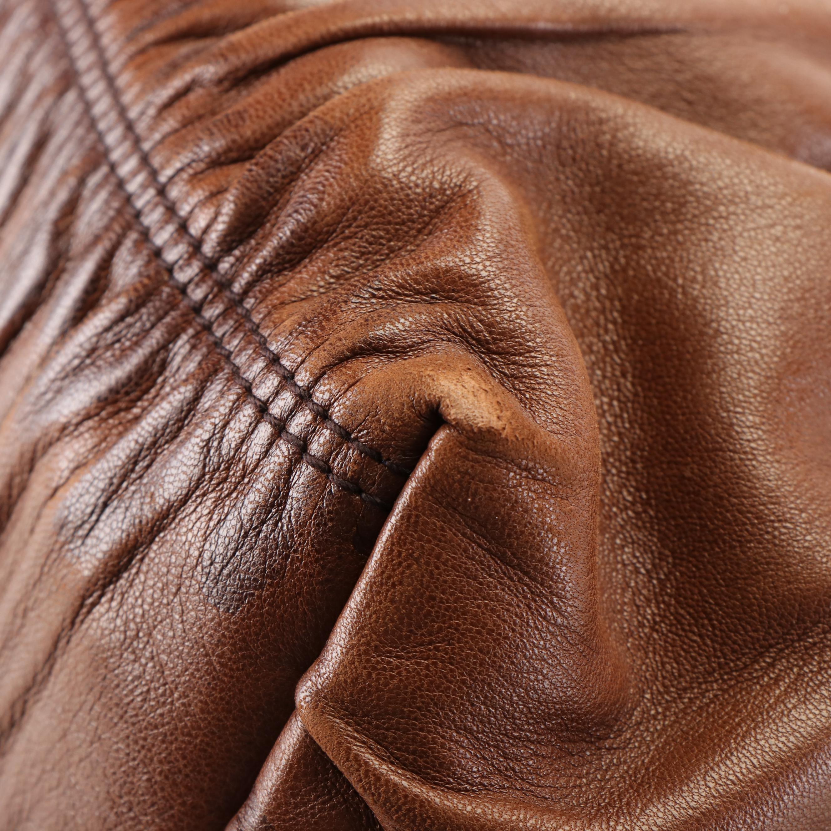 Prada Tote Bag in Brown Nappa Gaufre Leather