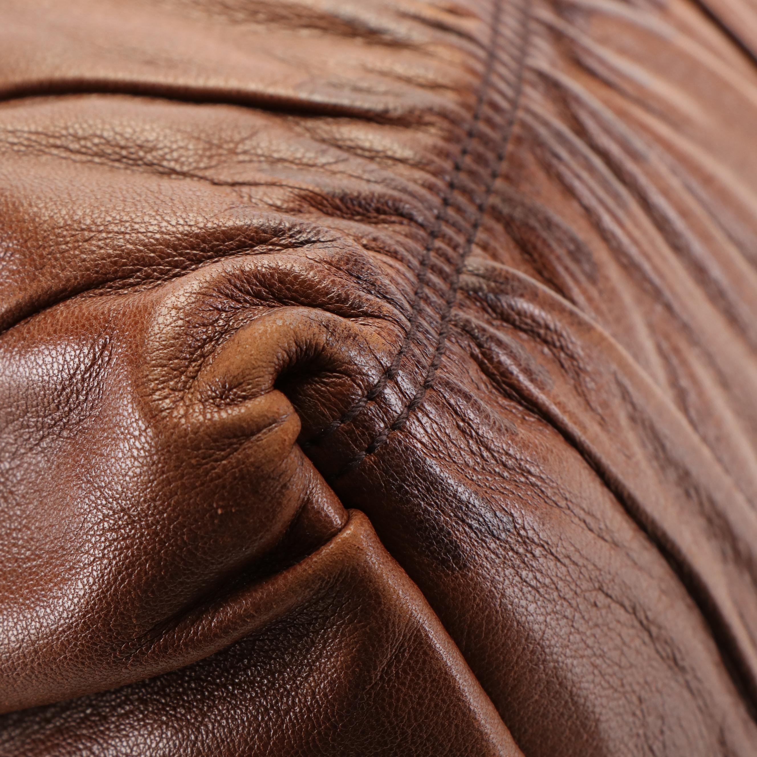 Prada Tote Bag in Brown Nappa Gaufre Leather