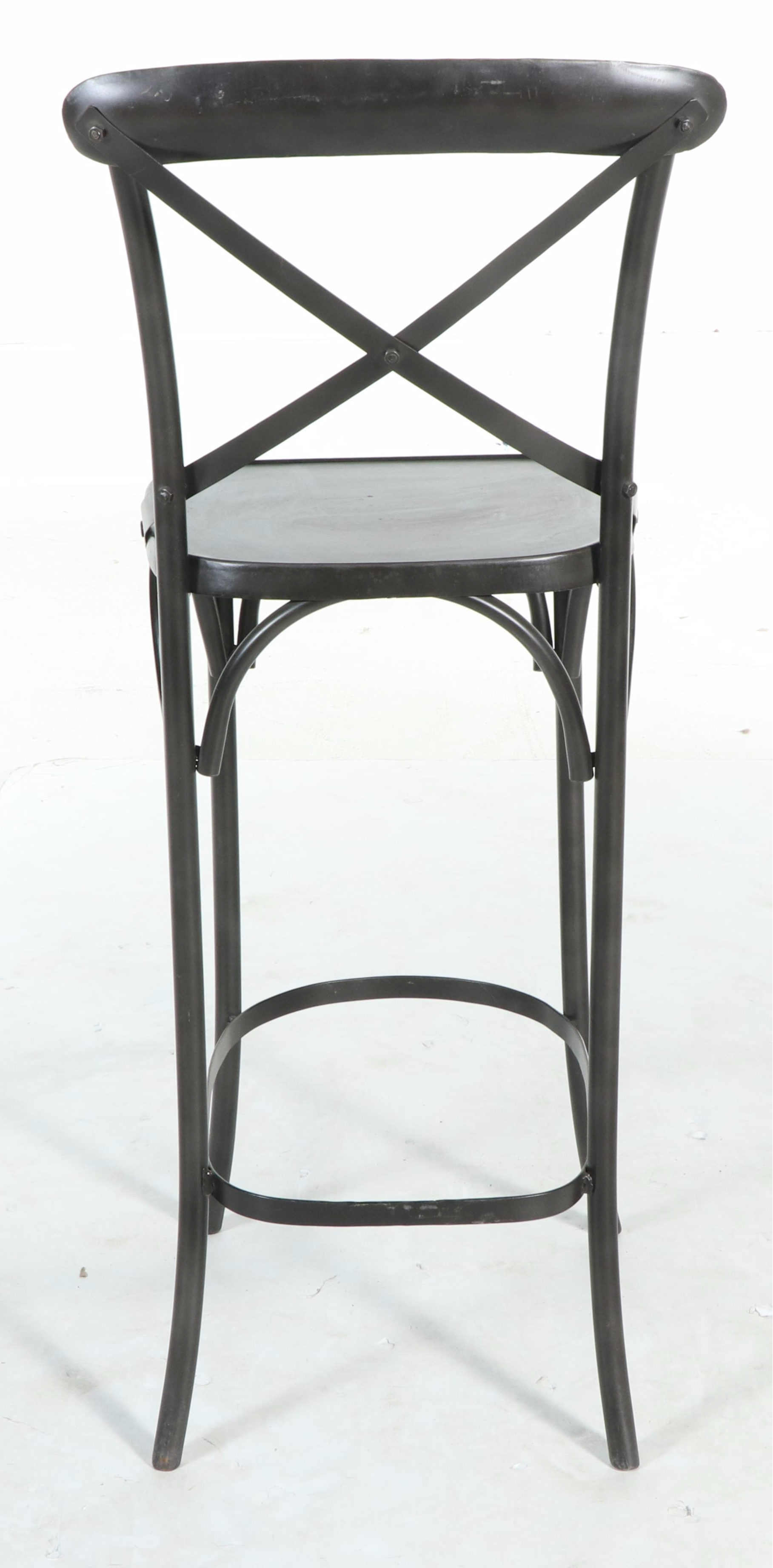 Set of Six French Art Nouveau Bistro Style Bentwood Stools