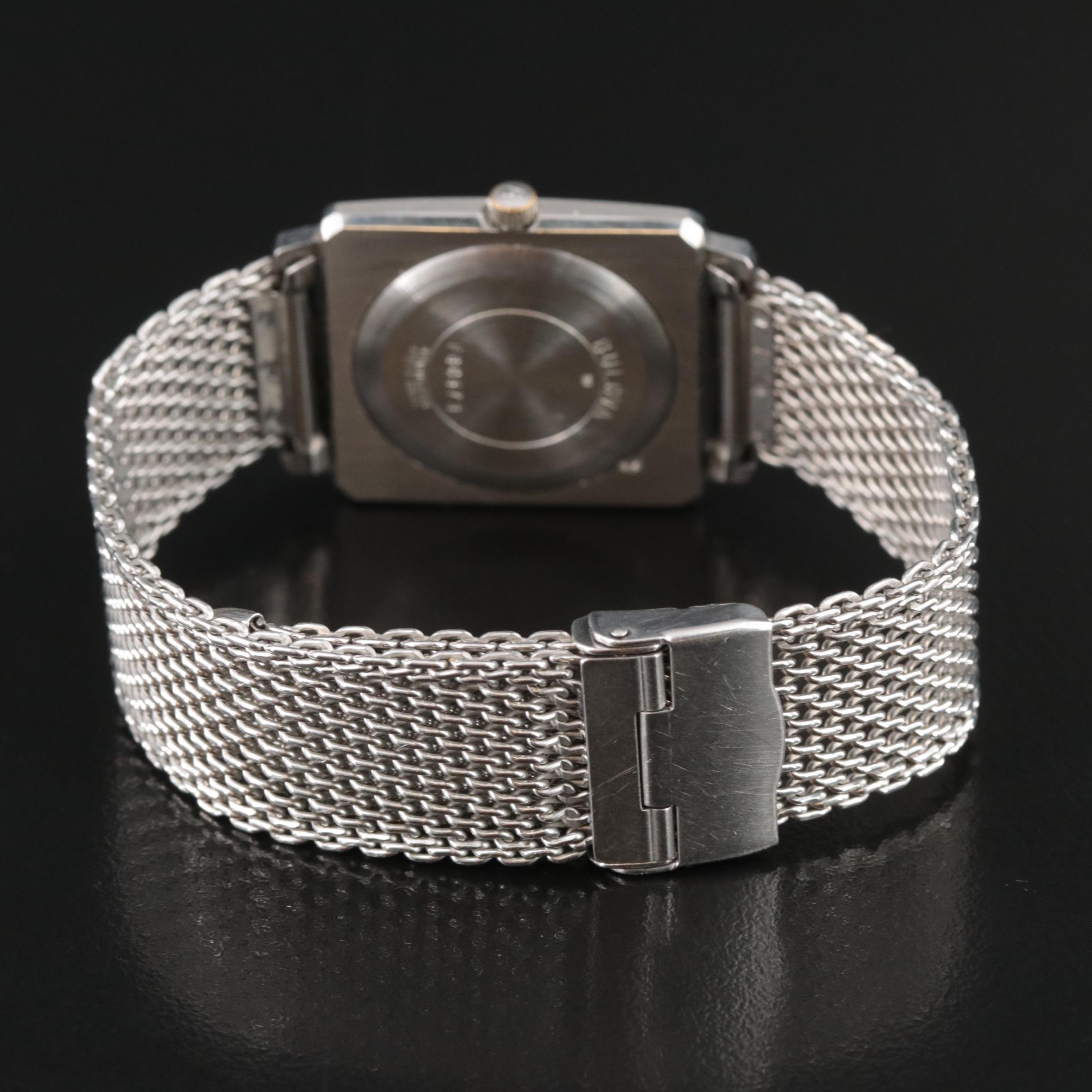 1971 Bulova Custom Colored Dial Stainless Steel Watch