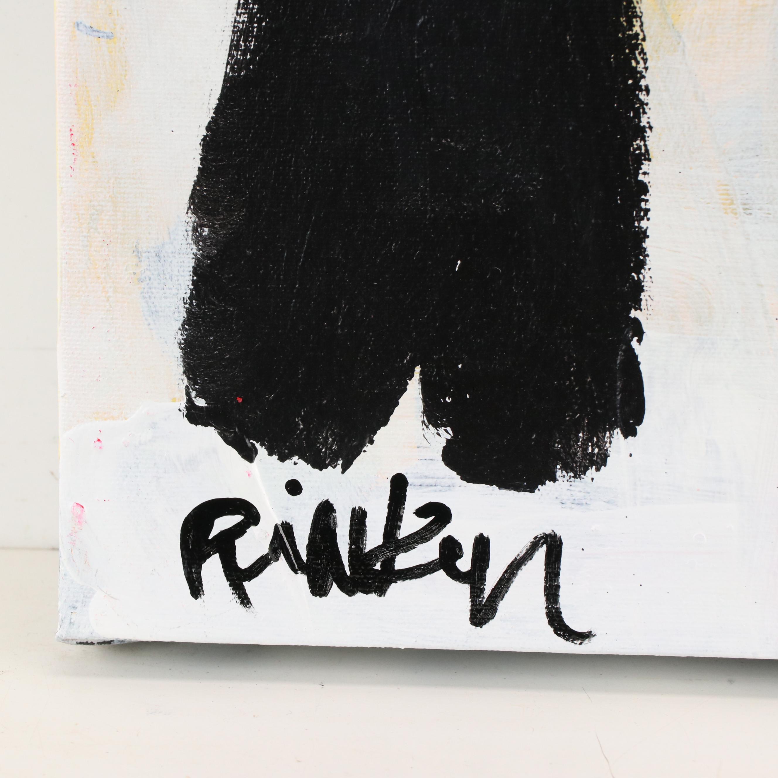 Robbie Kemper Abstract Acrylic Painting "Lantern," 21st Century