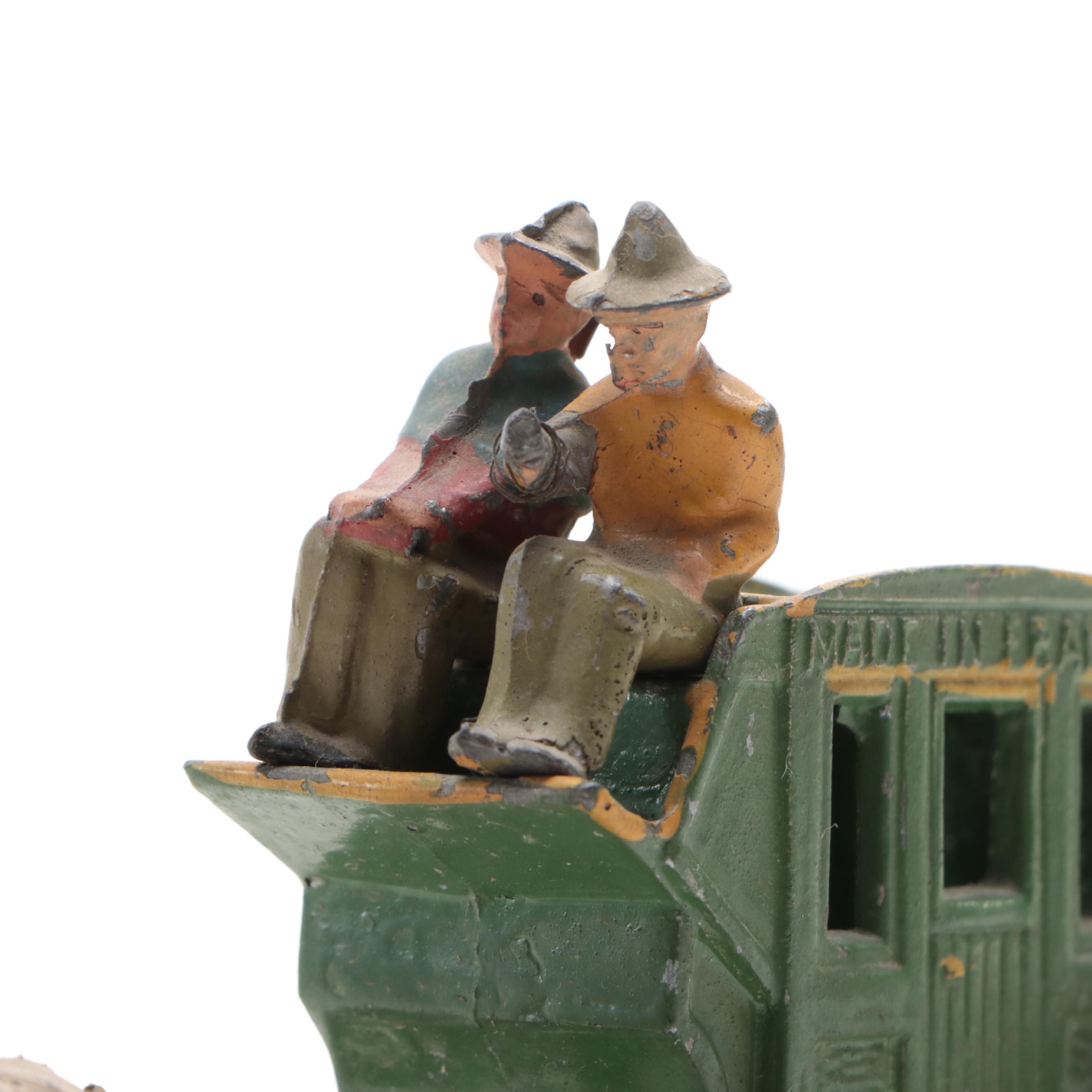 French and Other Cast Metal Wagon Toys, Early to Mid-20th Century