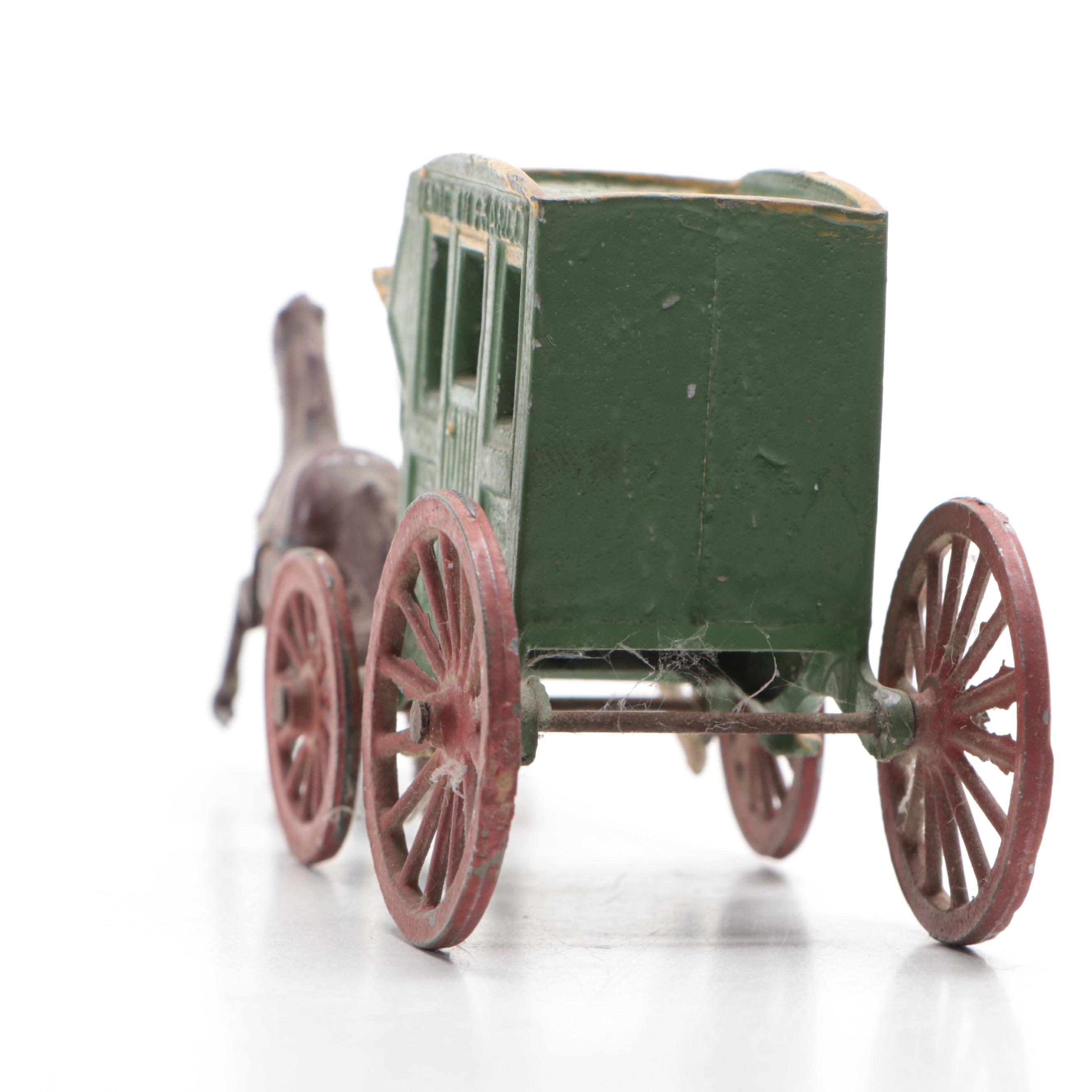 French and Other Cast Metal Wagon Toys, Early to Mid-20th Century