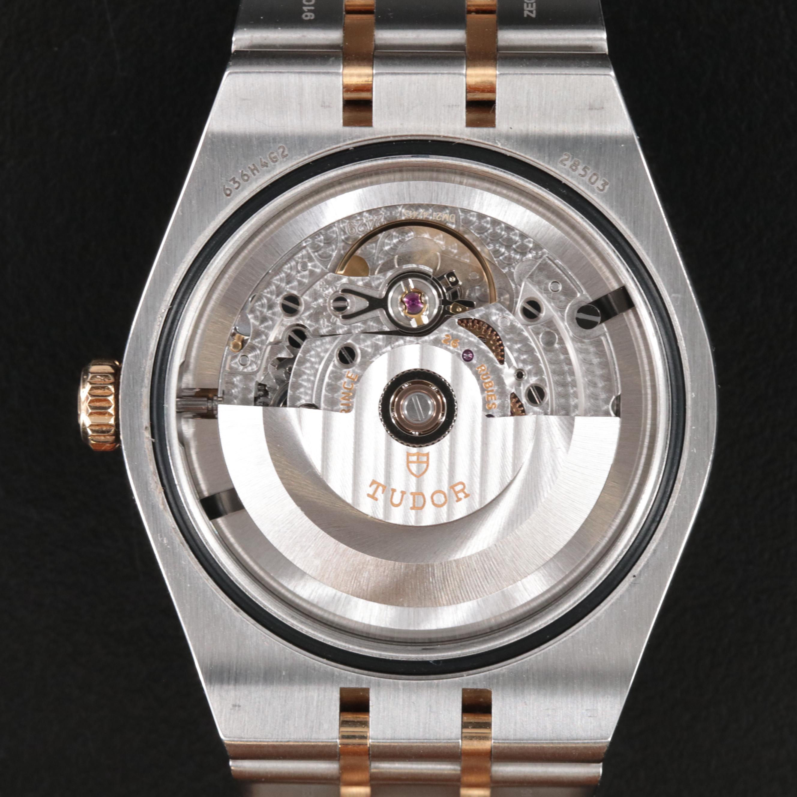 Tudor Royal 28503 Diamond Set Dial Two-Tone Watch