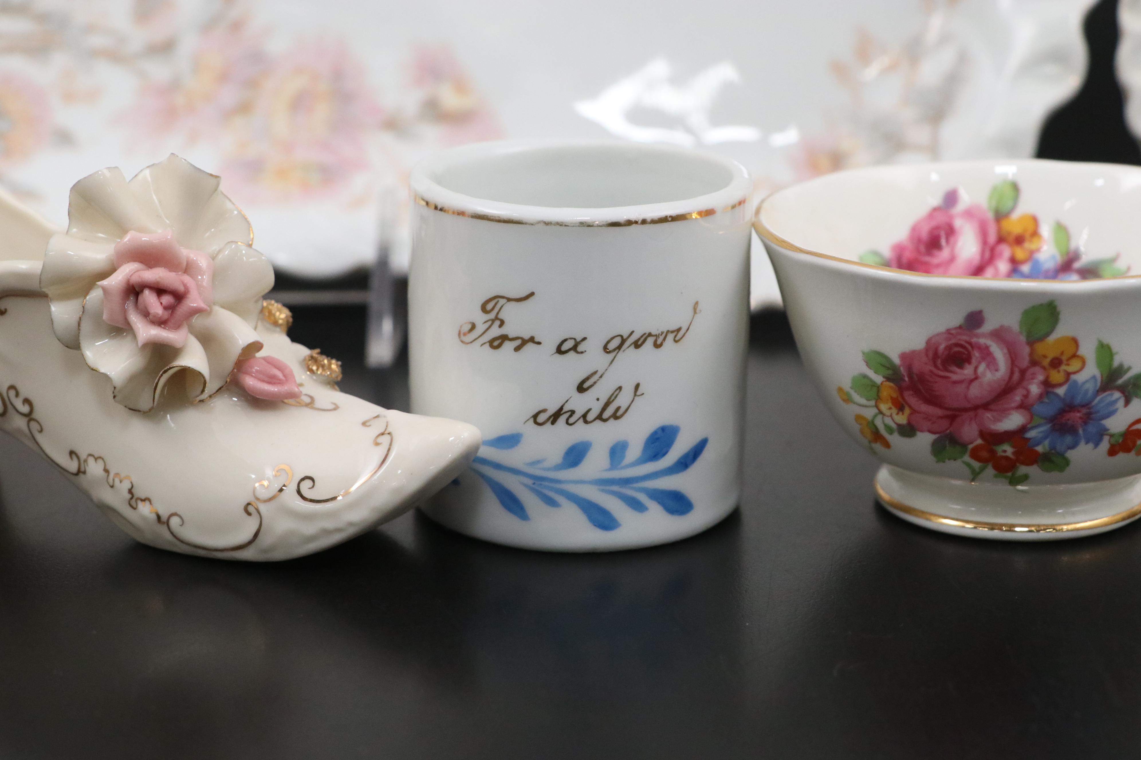 Carlsbad Serving Trays with Haviland Salad Plate and More