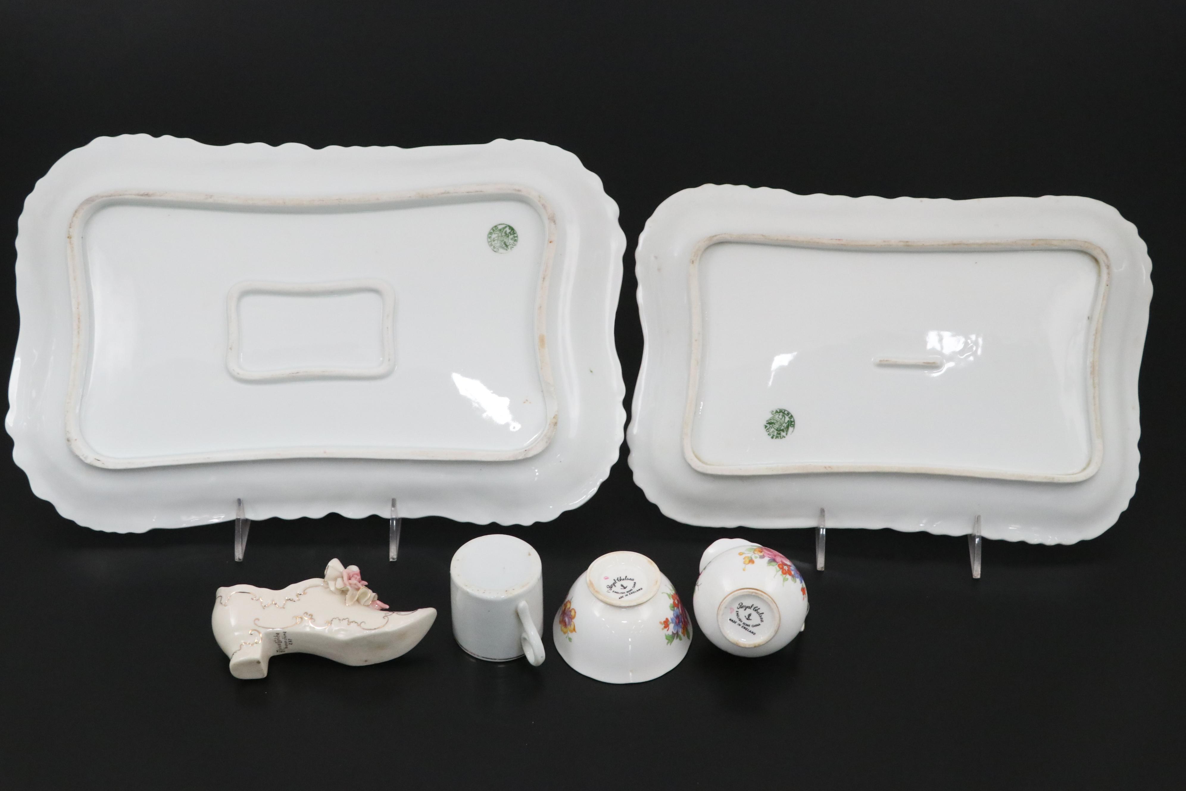 Carlsbad Serving Trays with Haviland Salad Plate and More