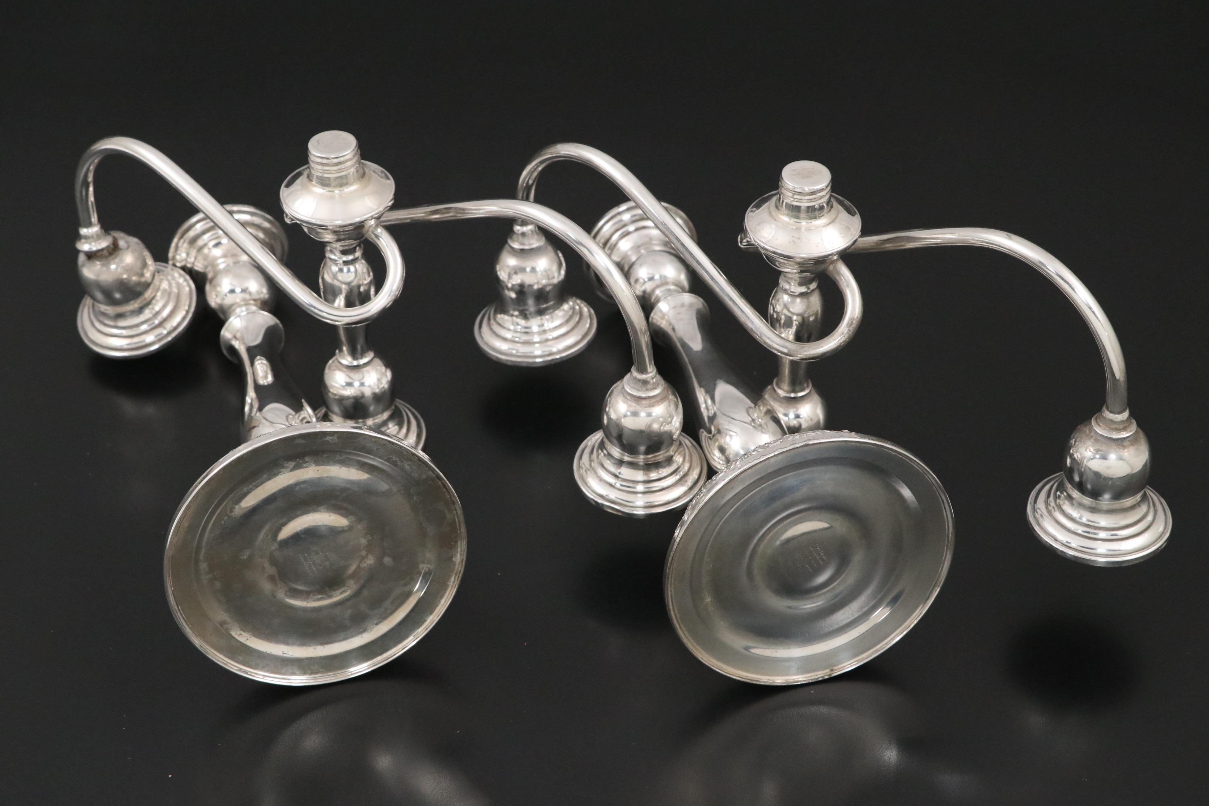 International Silver Co. "Prelude" and Other Weighted Sterling Candelabras