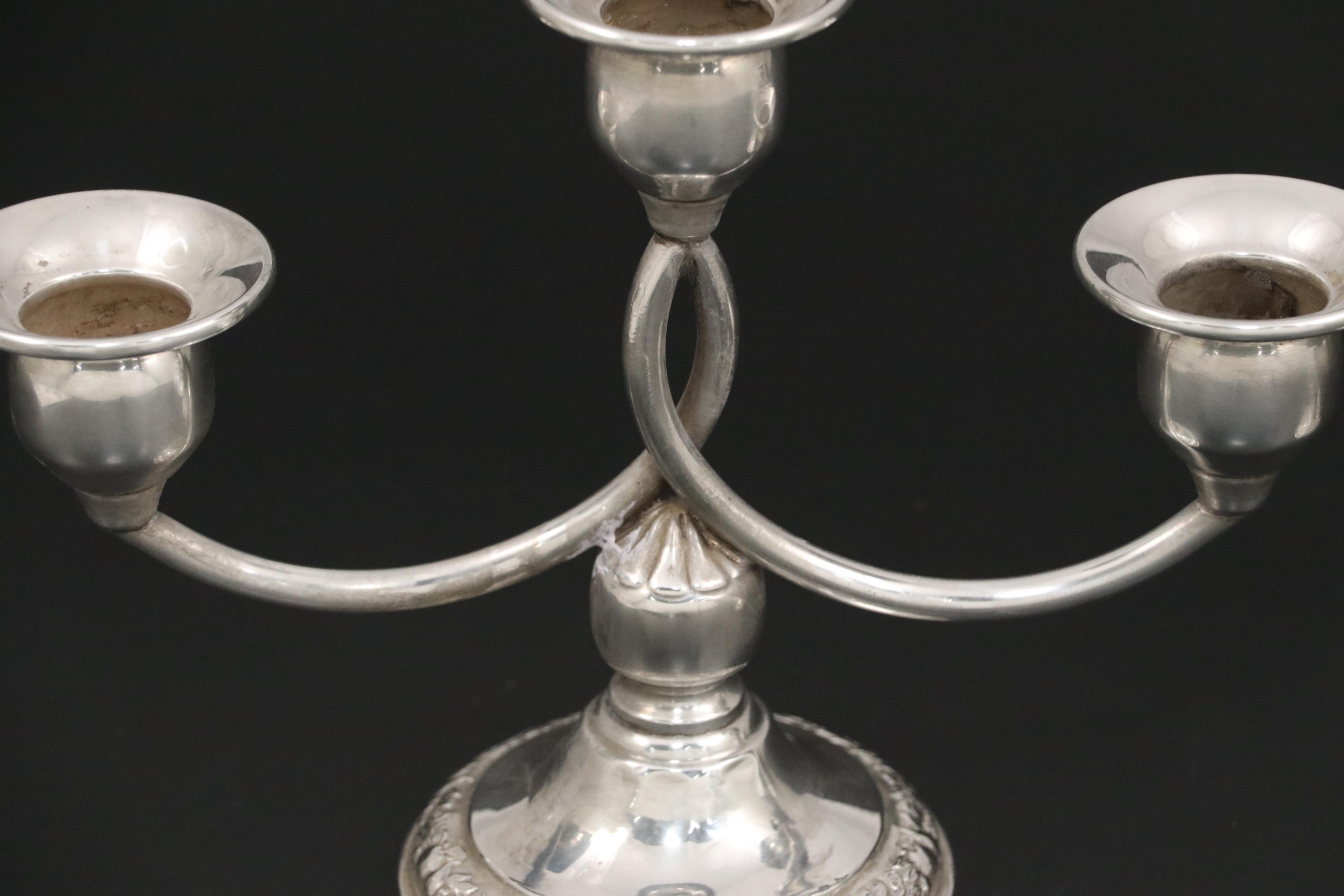 International Silver Co. "Prelude" and Other Weighted Sterling Candelabras