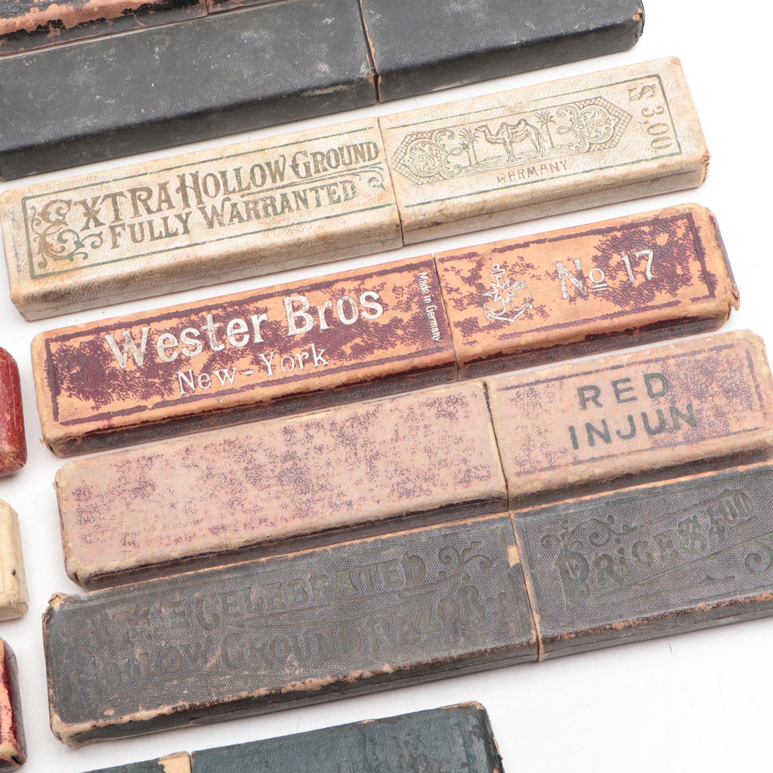 M. Jung, H. Boker & Co., John D'arcy, Imperial and More Straight Razors