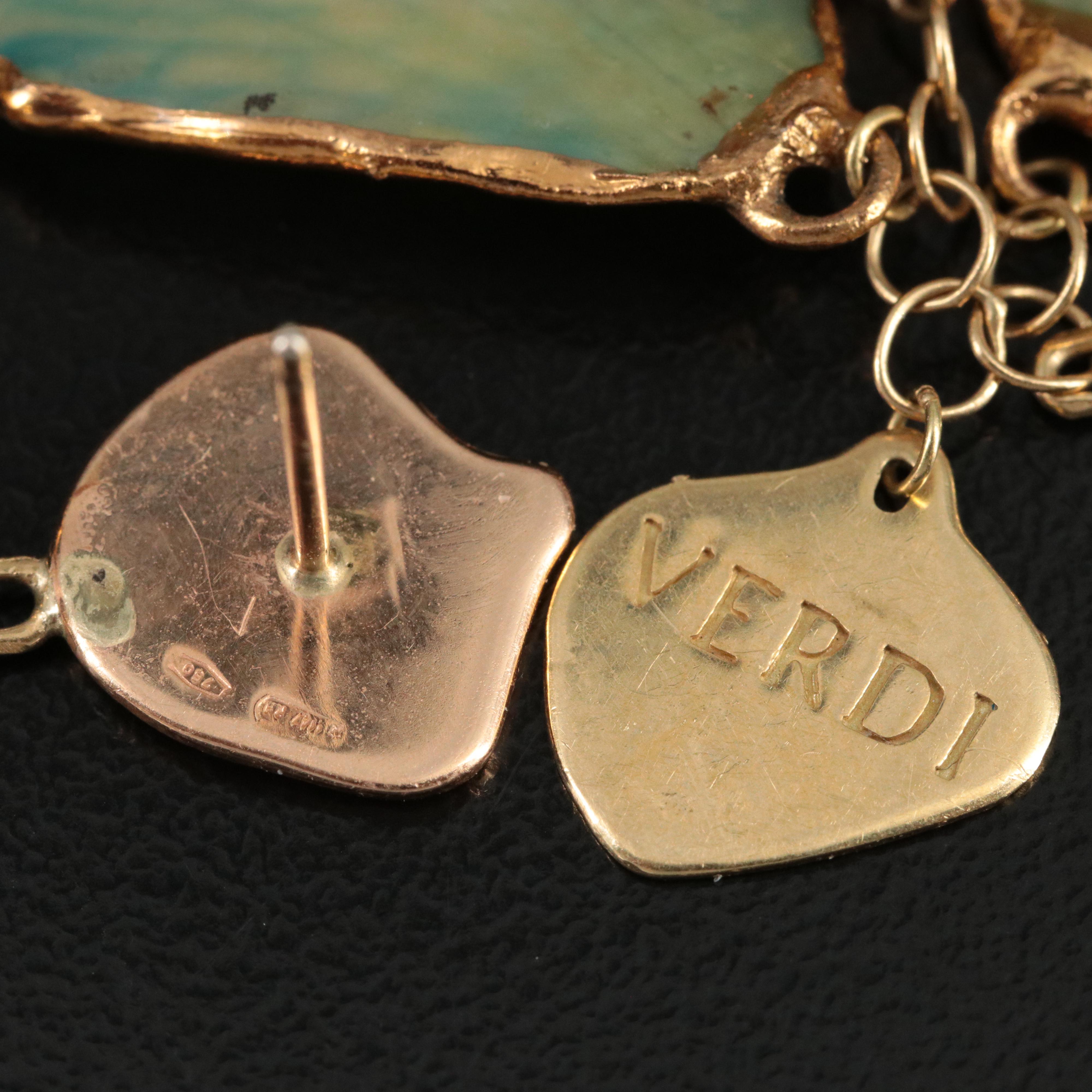 Verdi Gioielli 18K 0.56 CTW Diamond and Preserved Flower Earrings