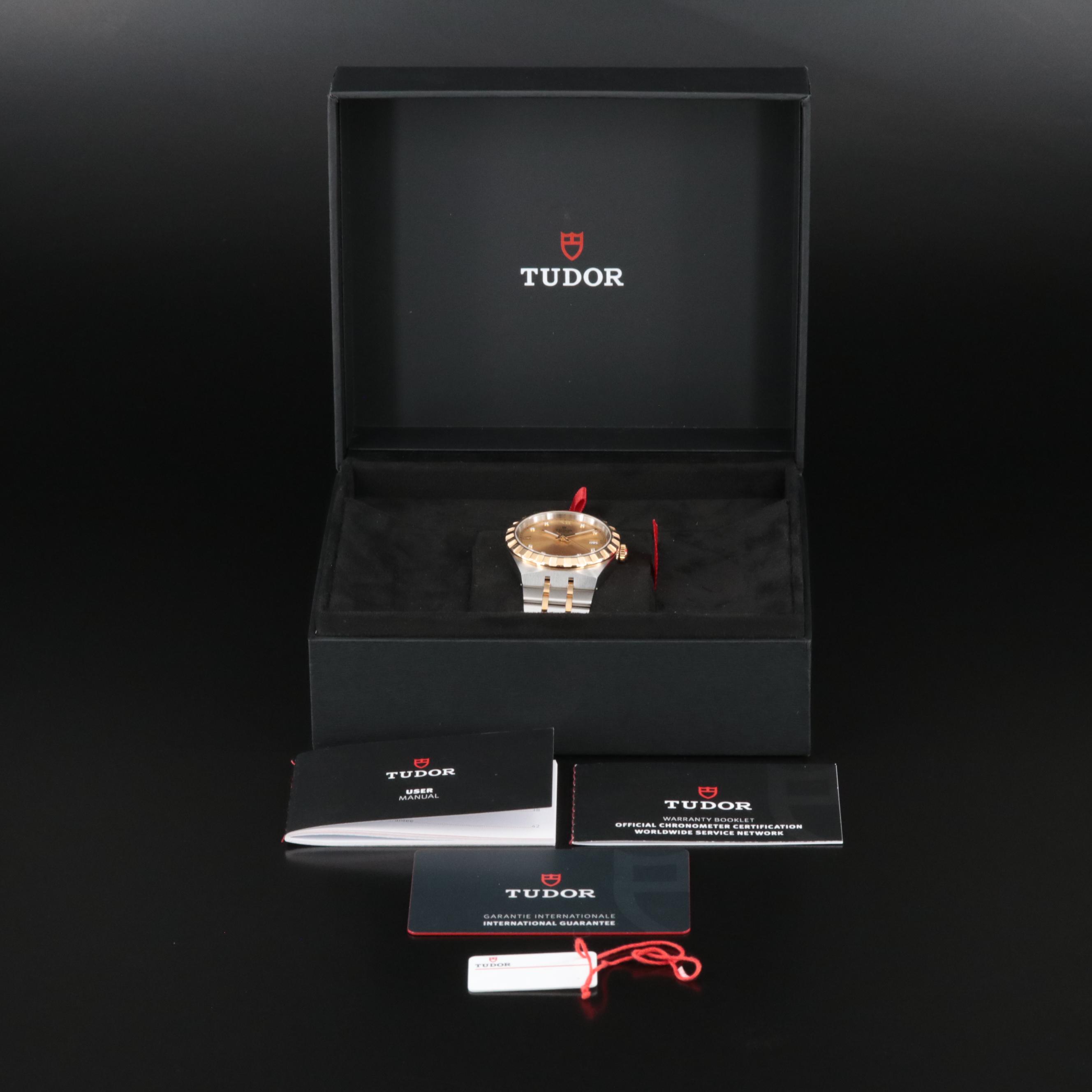 Tudor Royal 28503 Diamond Set Dial Two-Tone Watch