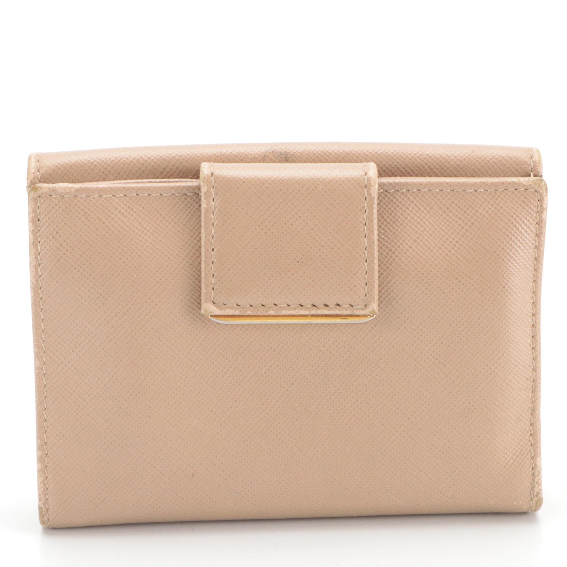 Prada Saffiano Leather Compact Wallet