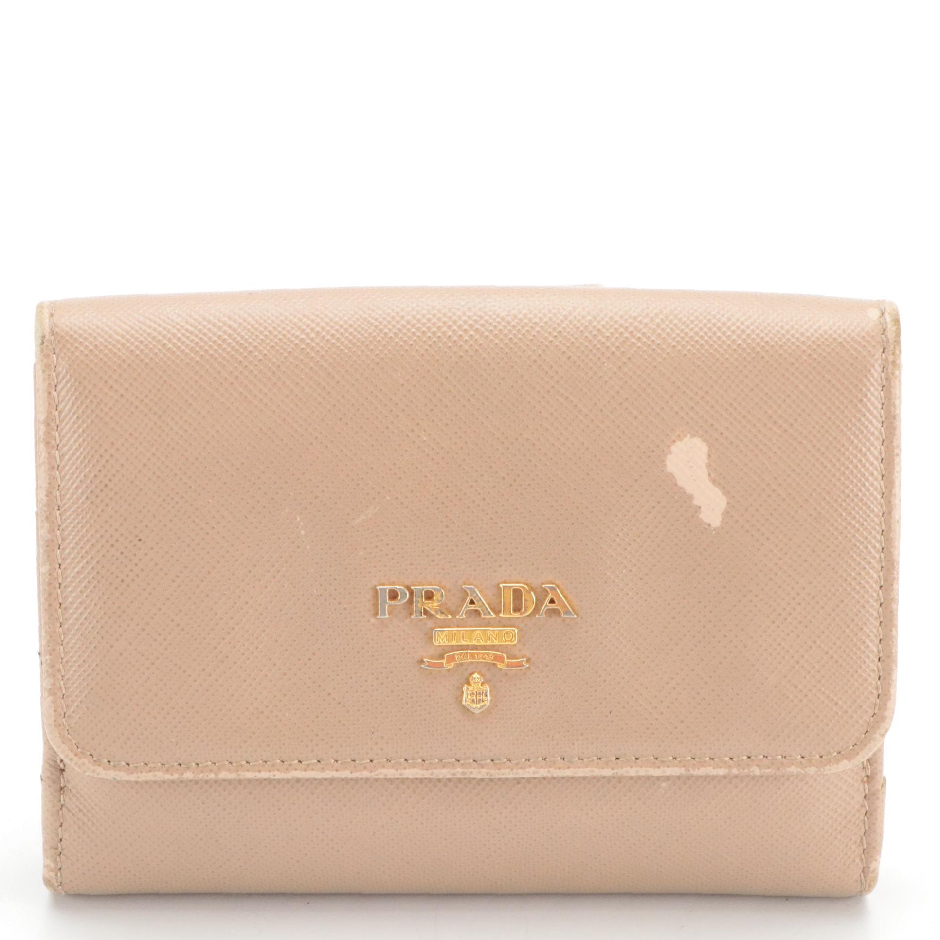 Prada Saffiano Leather Compact Wallet