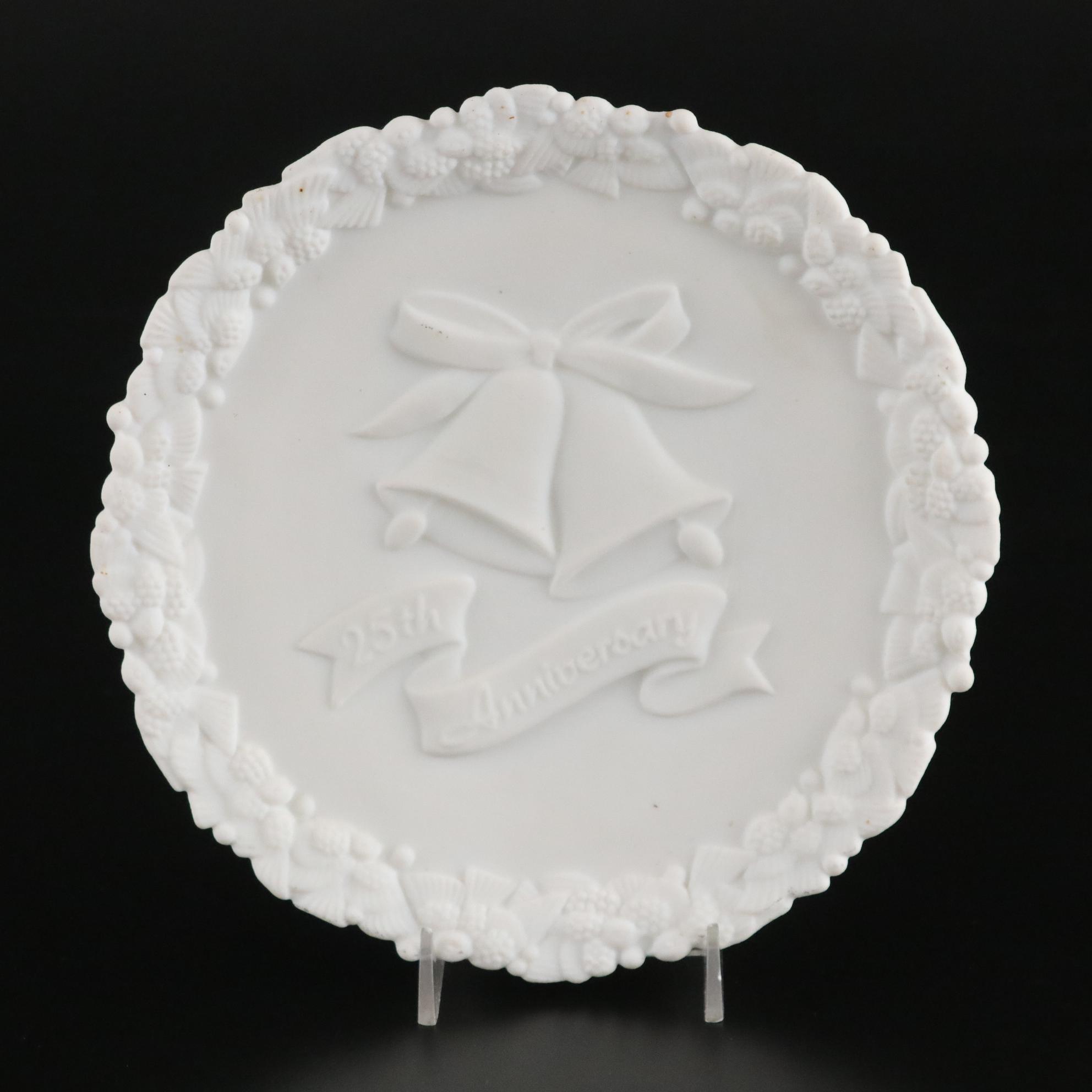 Fenton Milk Glass Basket and Hand-Painted Vases with Anchor Hocking Glass & More