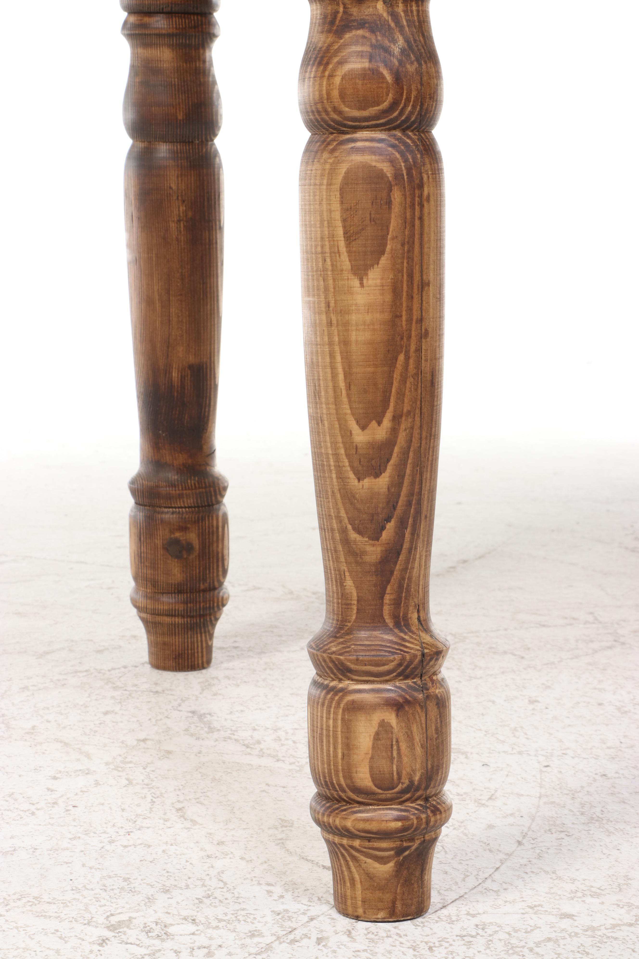 French Provincial Style Oak Harvest Table