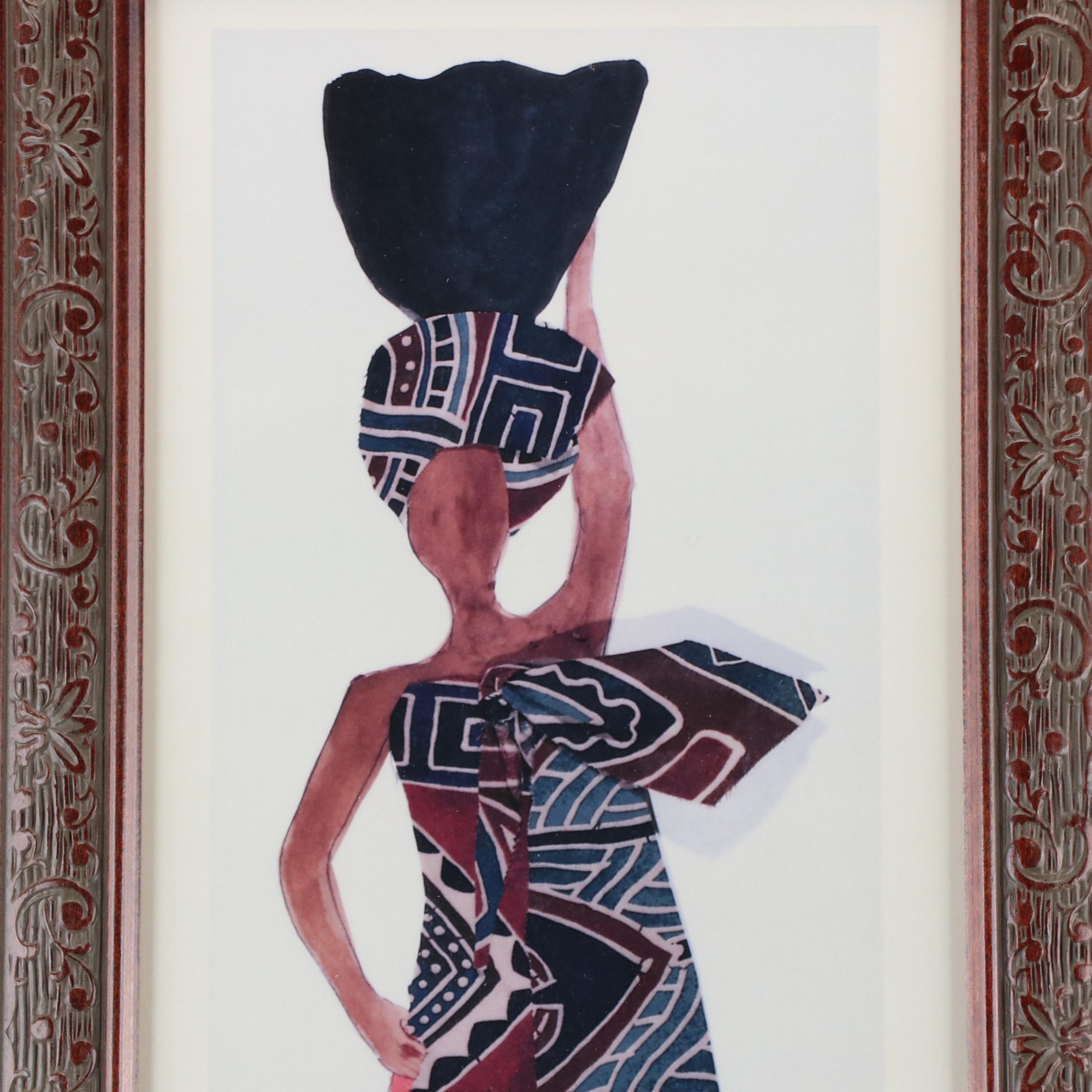 Regina Irby Offset Lithograph "Oji," Circa 1990