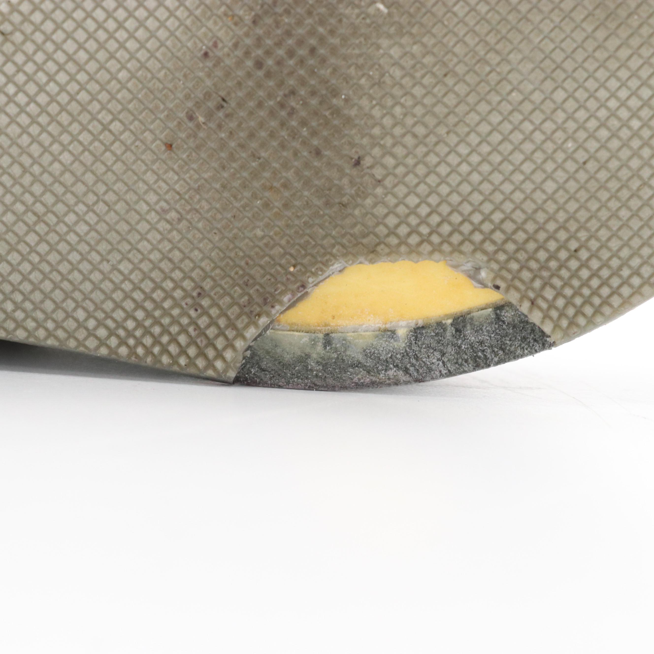 Prada Sport Metallic Silver Platform Thong Wedge Sandals