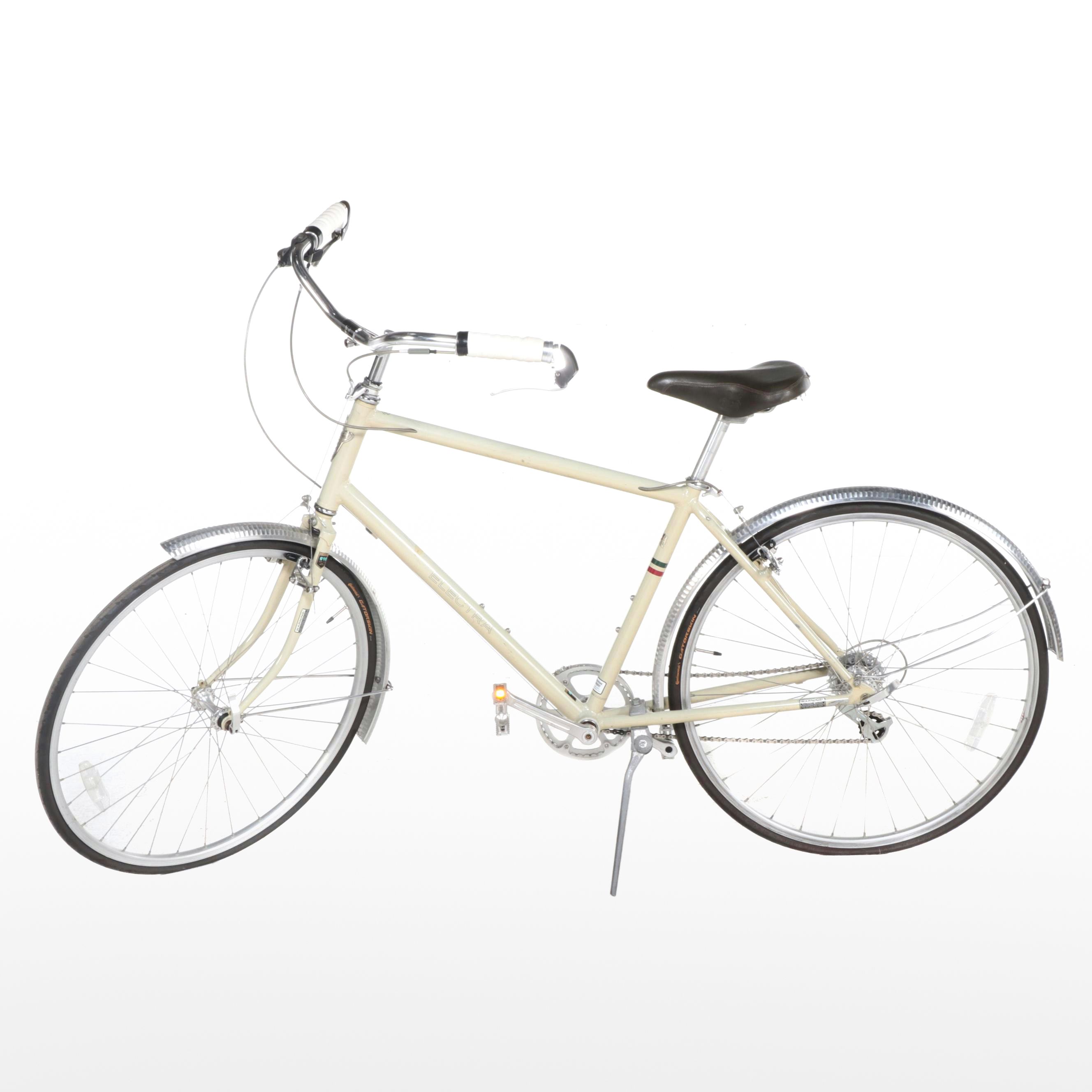 Electra Ticino 8D Cruiser Bicycle in Cream with Fenders Custom Tires Vintage Everything But The House