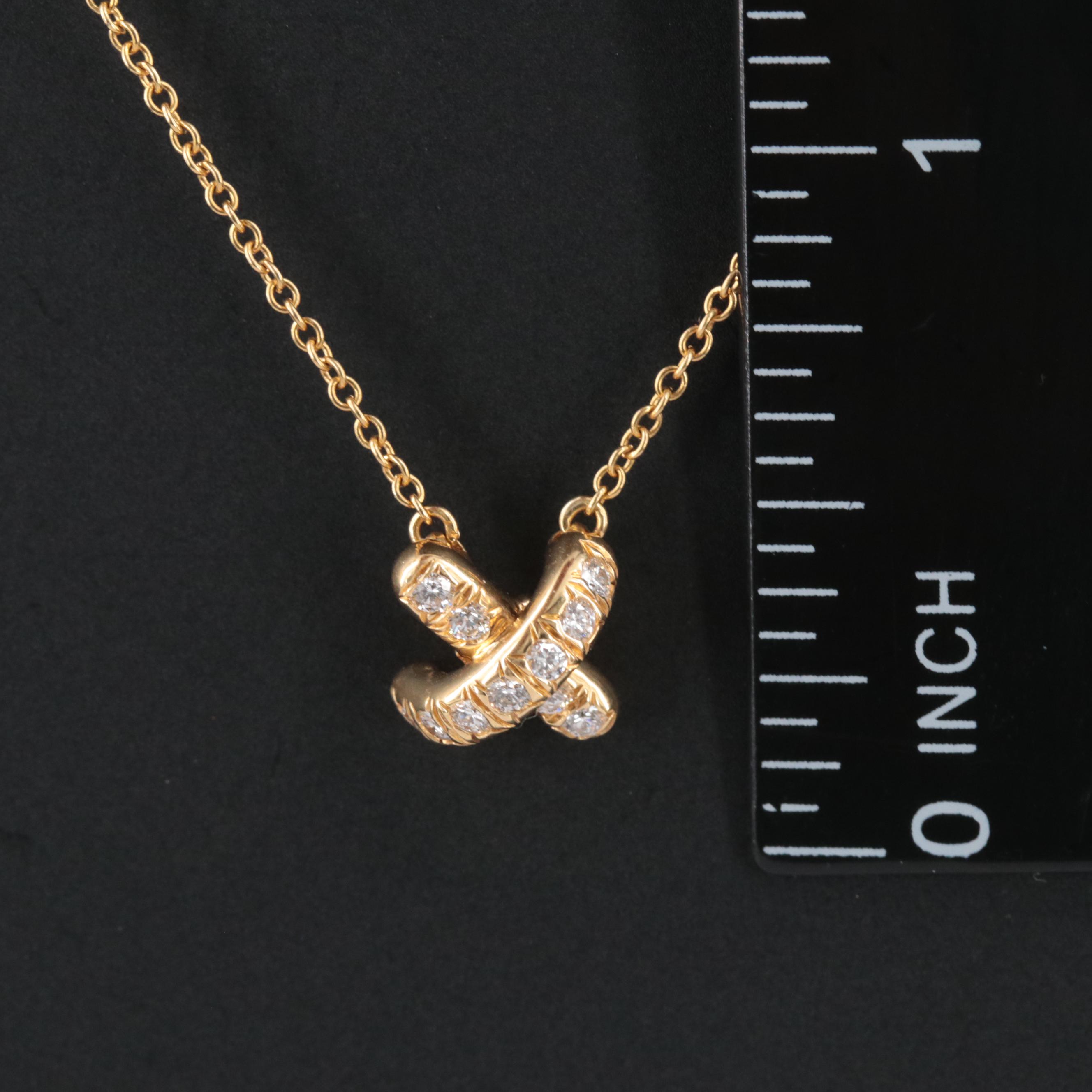 Tiffany & Co. Signature X 18K 0.19 CTW Diamond Necklace