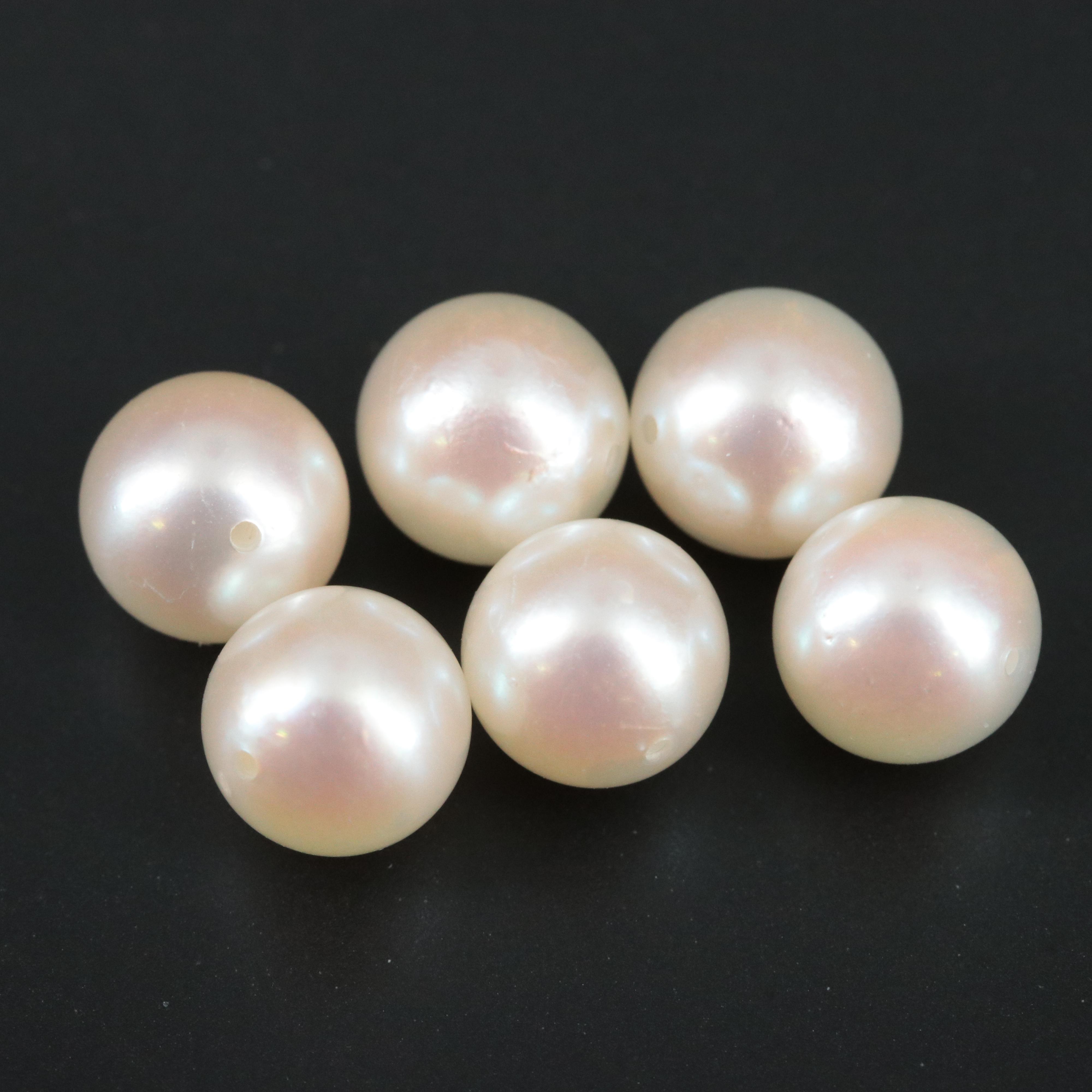 JKA Pearl Necklace with 14K Clasp and Additional Pearls