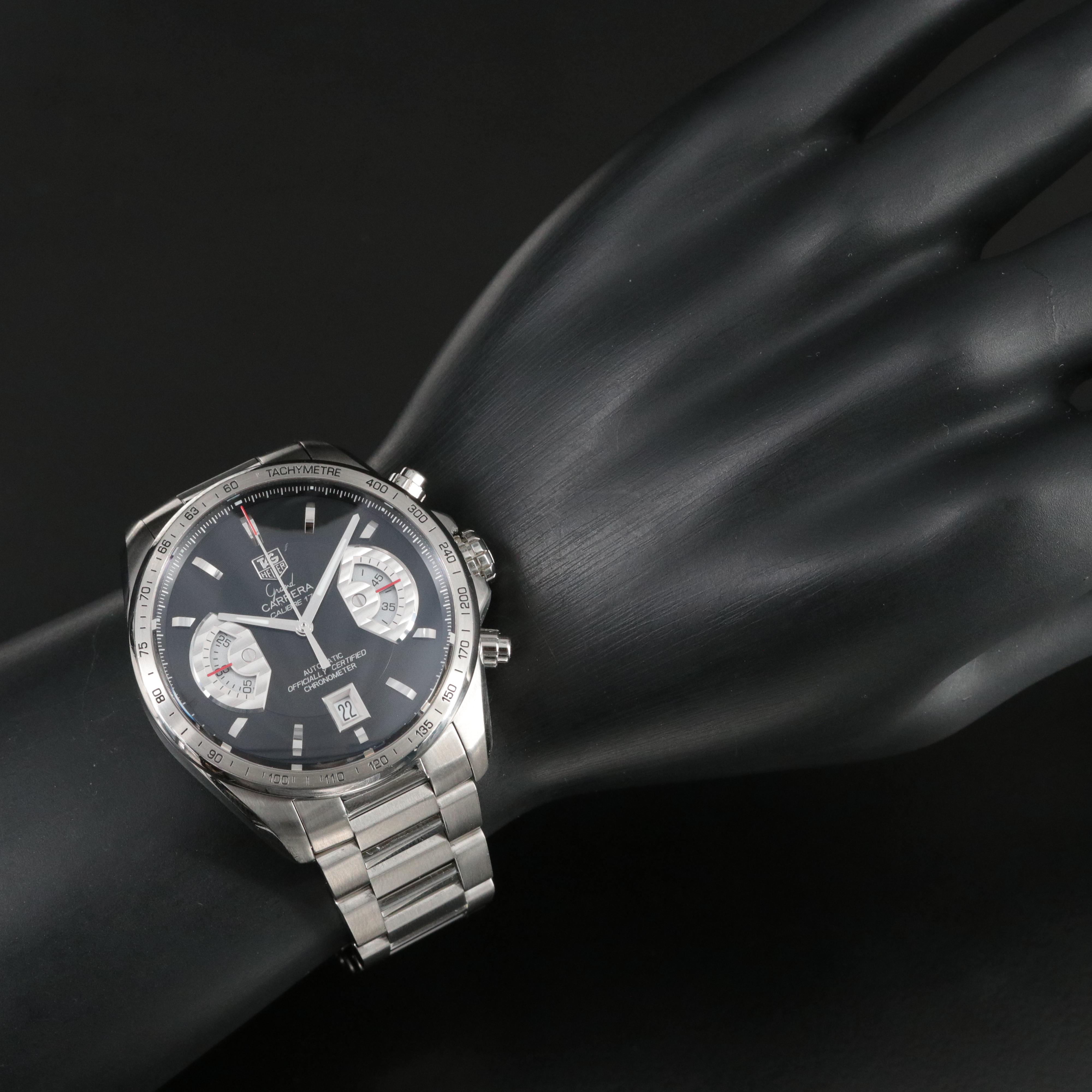 TAG Heuer Grand Carrera Caliber 17 Chrono Steel Automatic Watch