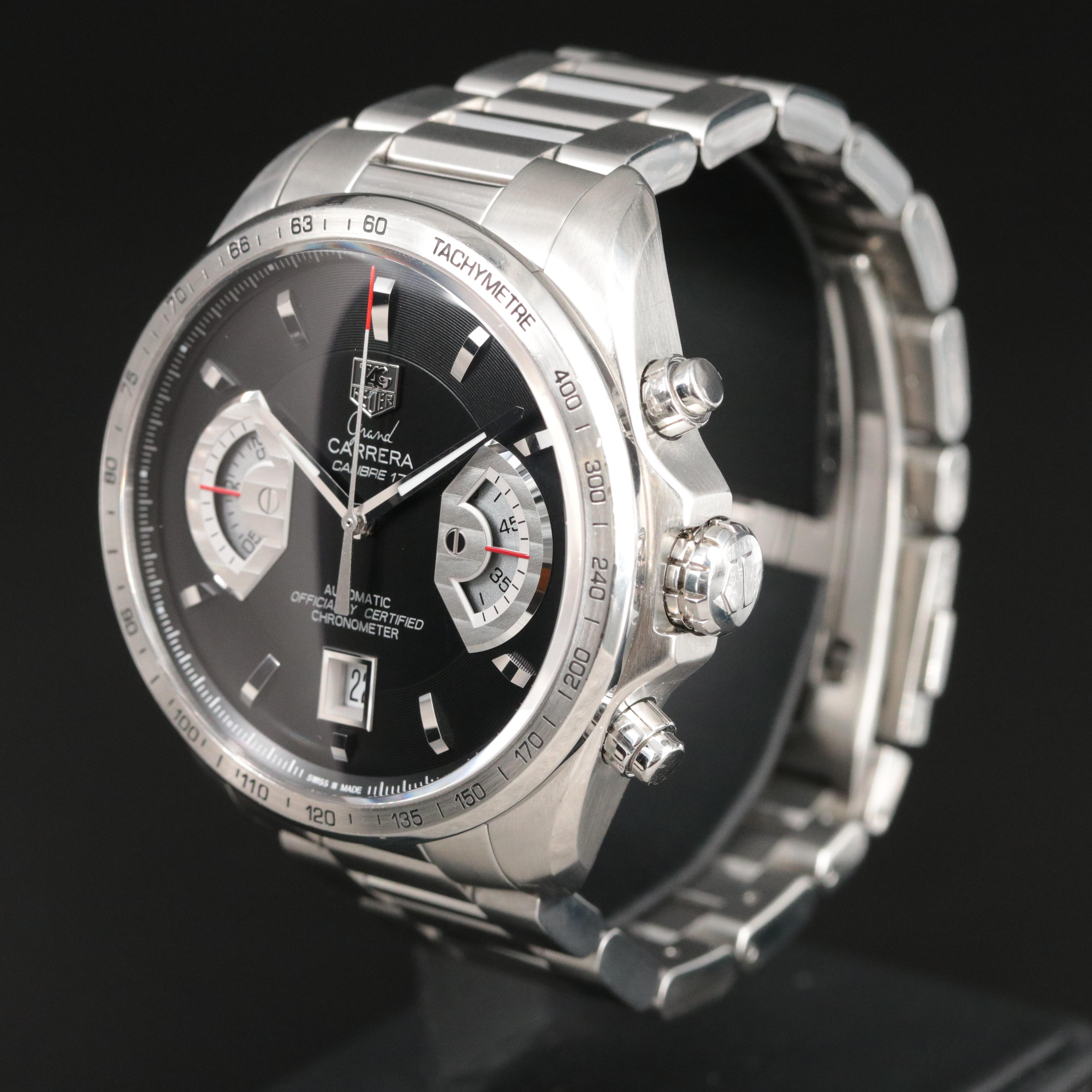 TAG Heuer Grand Carrera Caliber 17 Chrono Steel Automatic Watch
