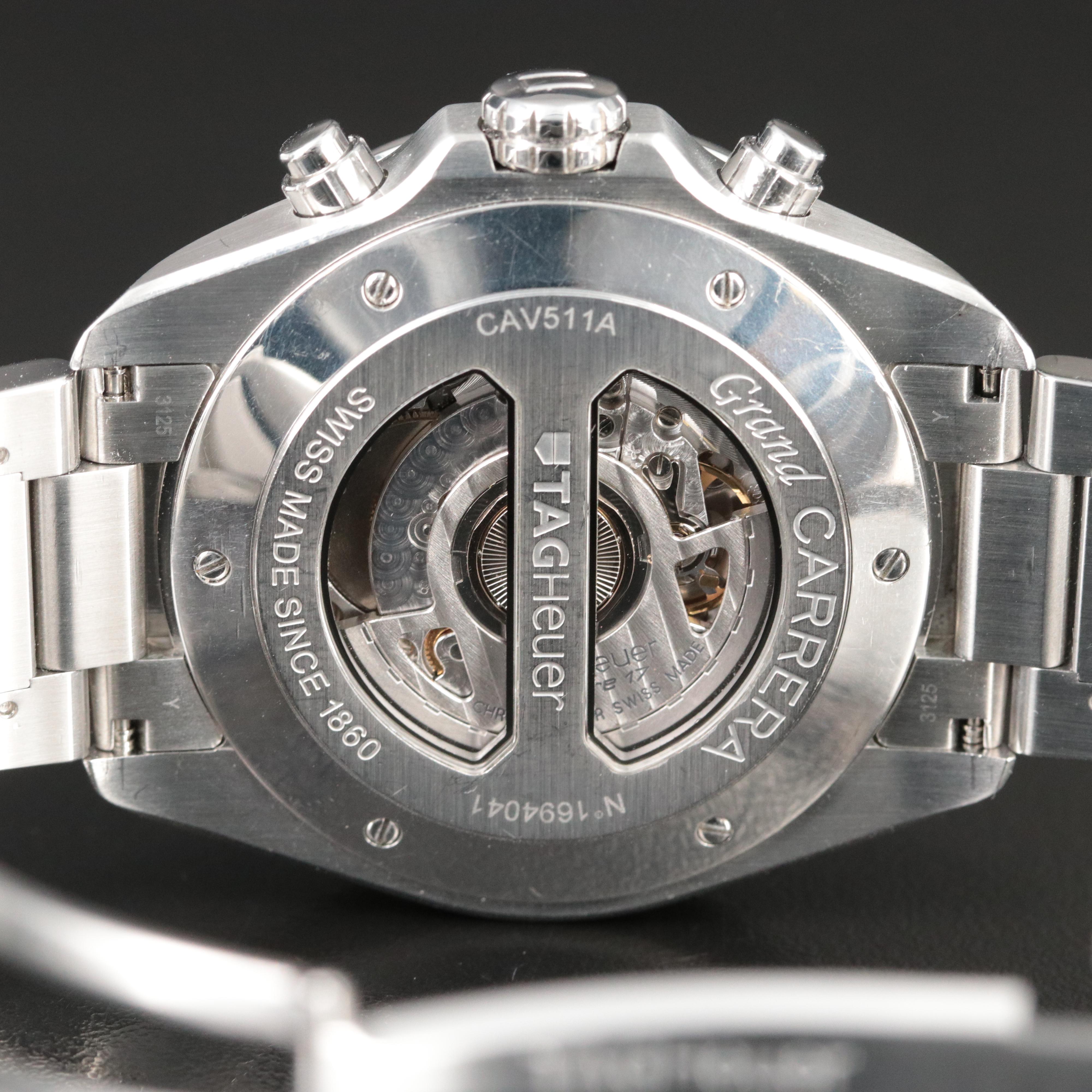 TAG Heuer Grand Carrera Caliber 17 Chrono Steel Automatic Watch