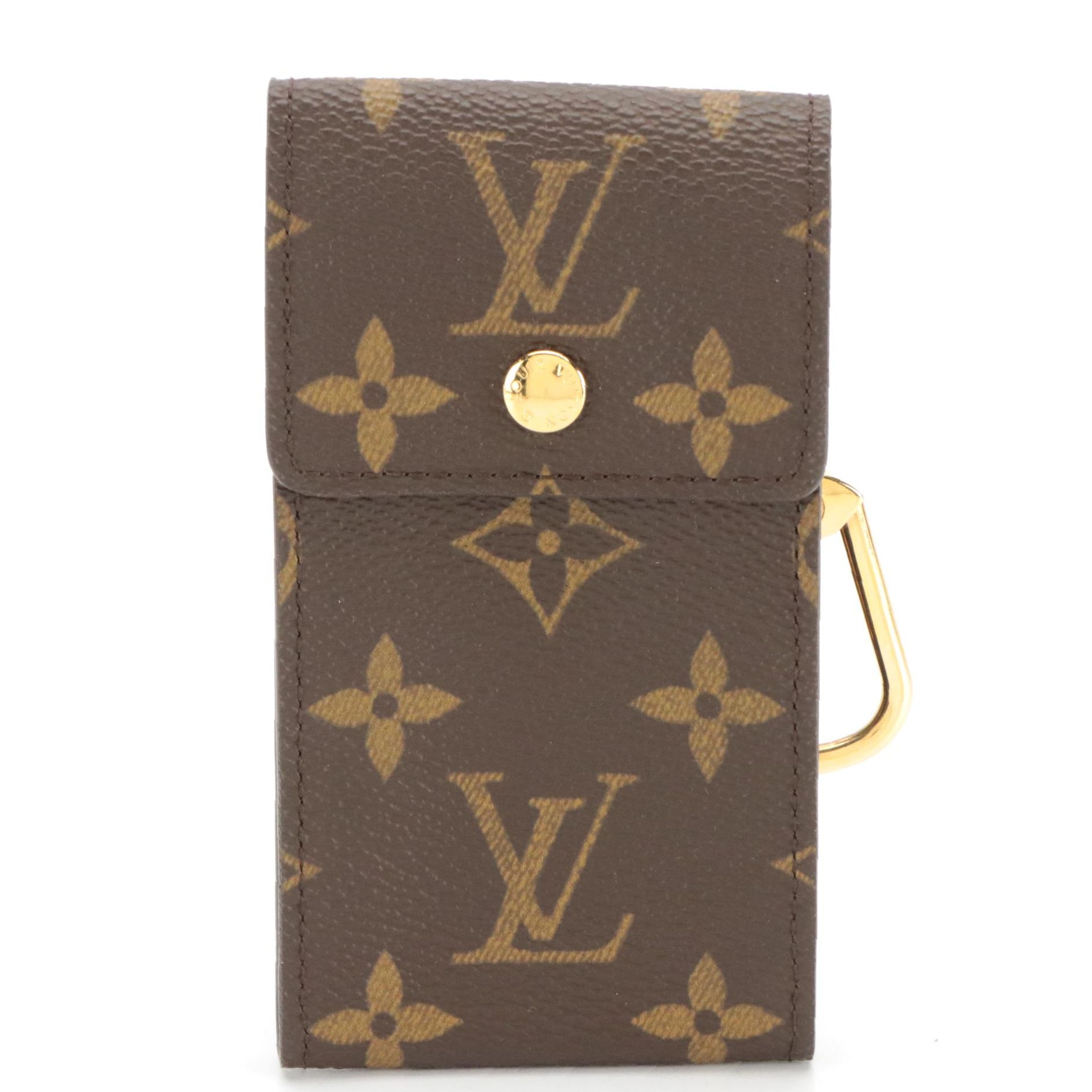 Louis Vuitton Porte Cles Badge/Card Case Keychain in Monogram Canvas