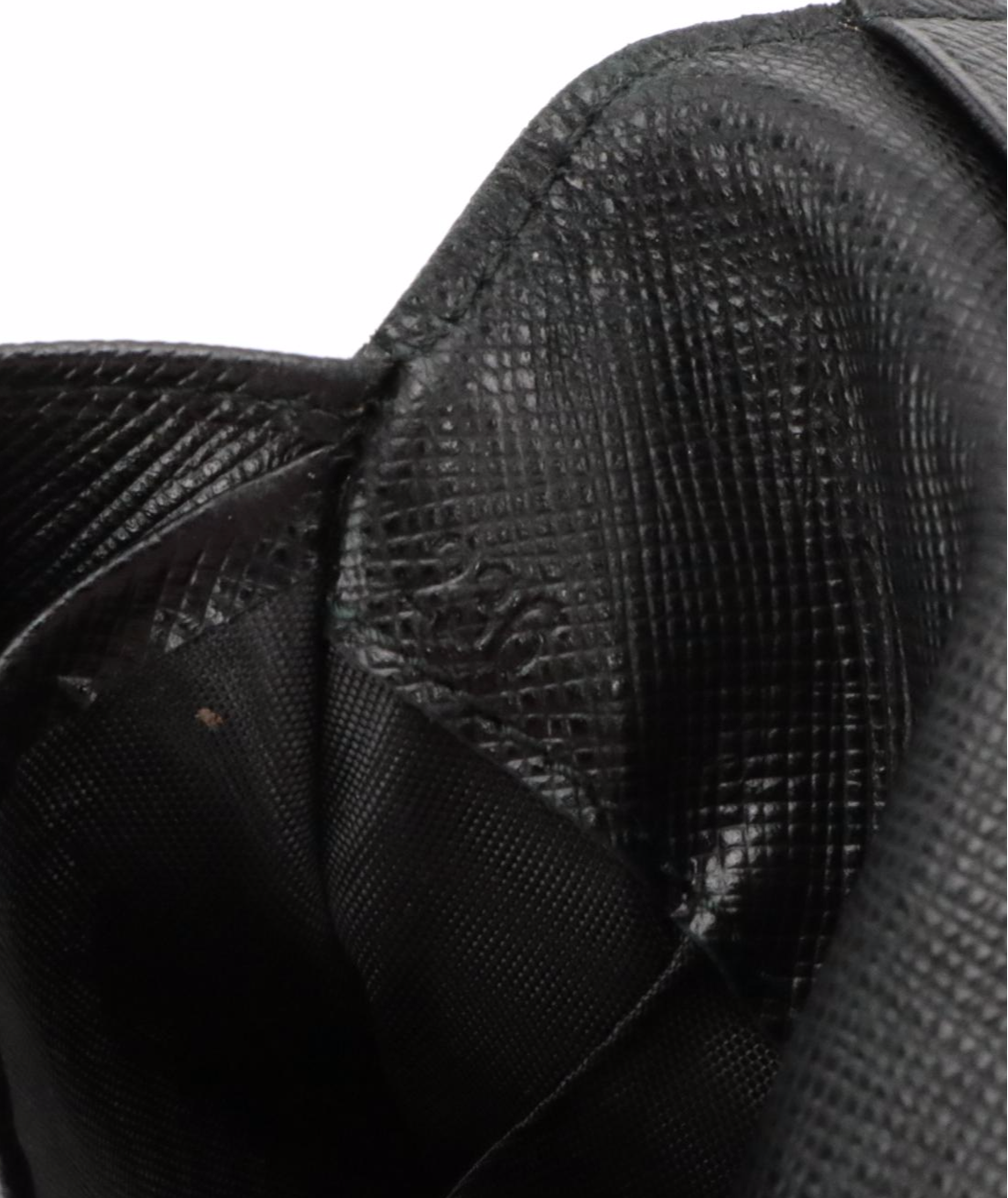 Prada Continental Wallet in Black Saffiano Leather with Box