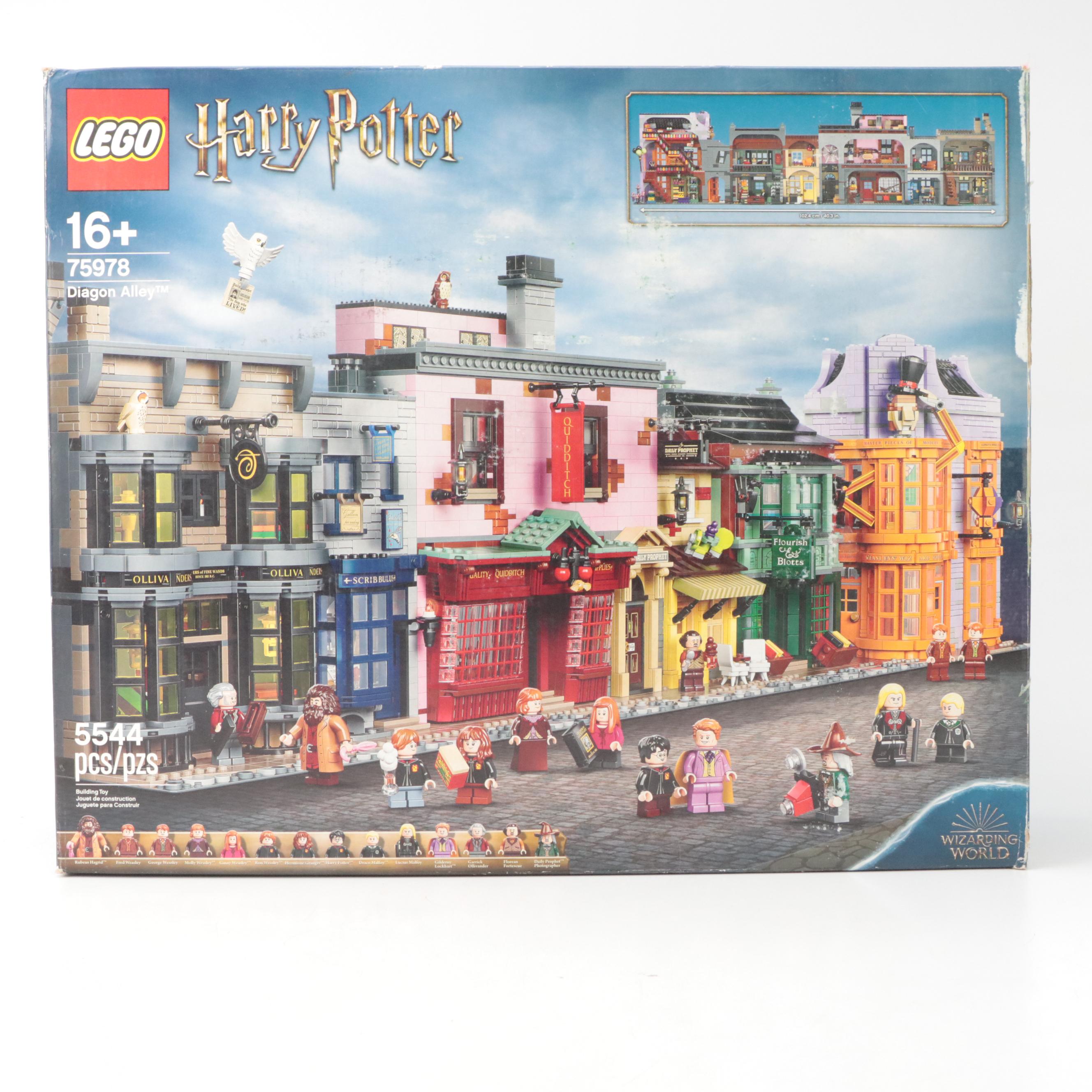 LEGO Harry Potter "Diagon Alley" and "Herbology Class" Construction Sets