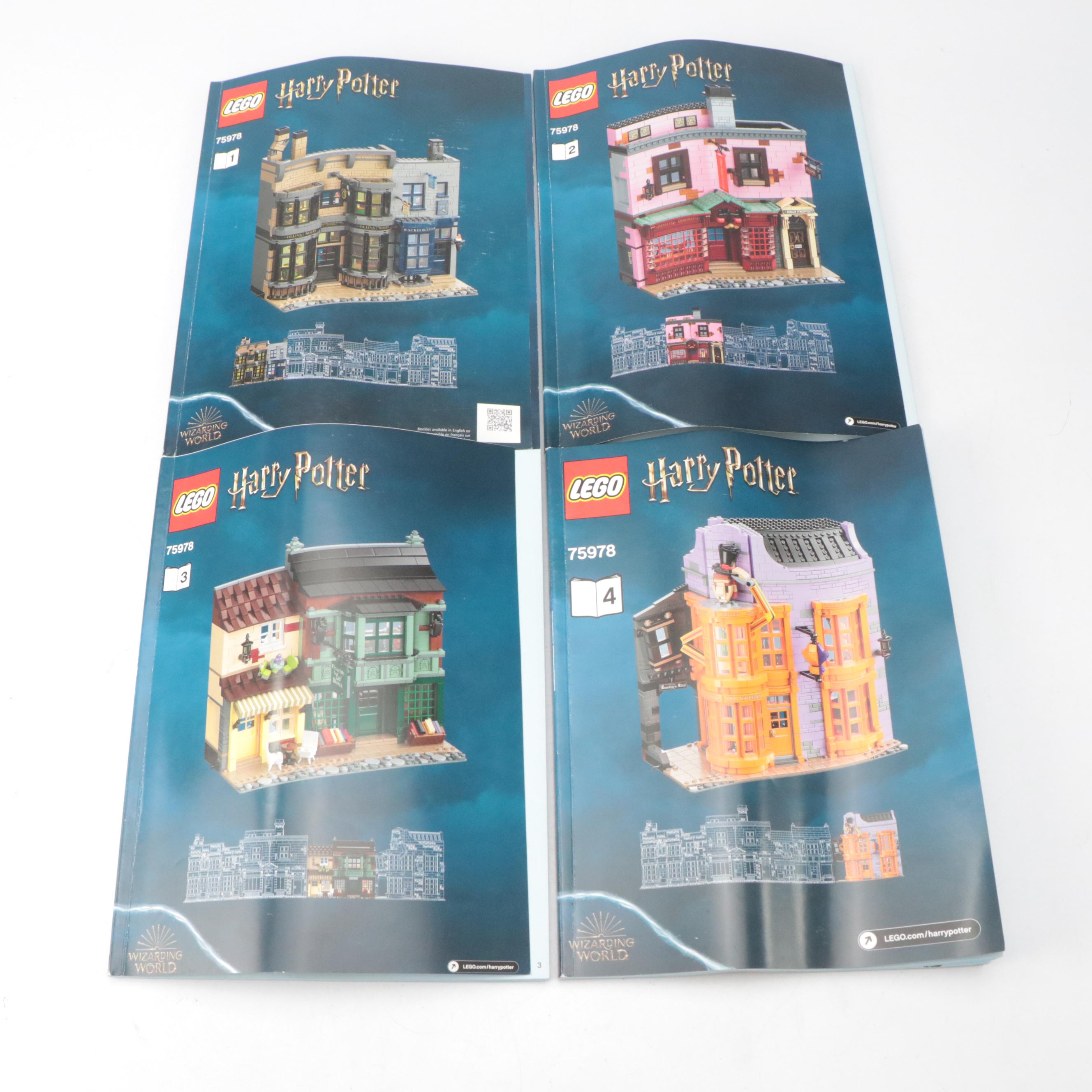 LEGO Harry Potter "Diagon Alley" and "Herbology Class" Construction Sets
