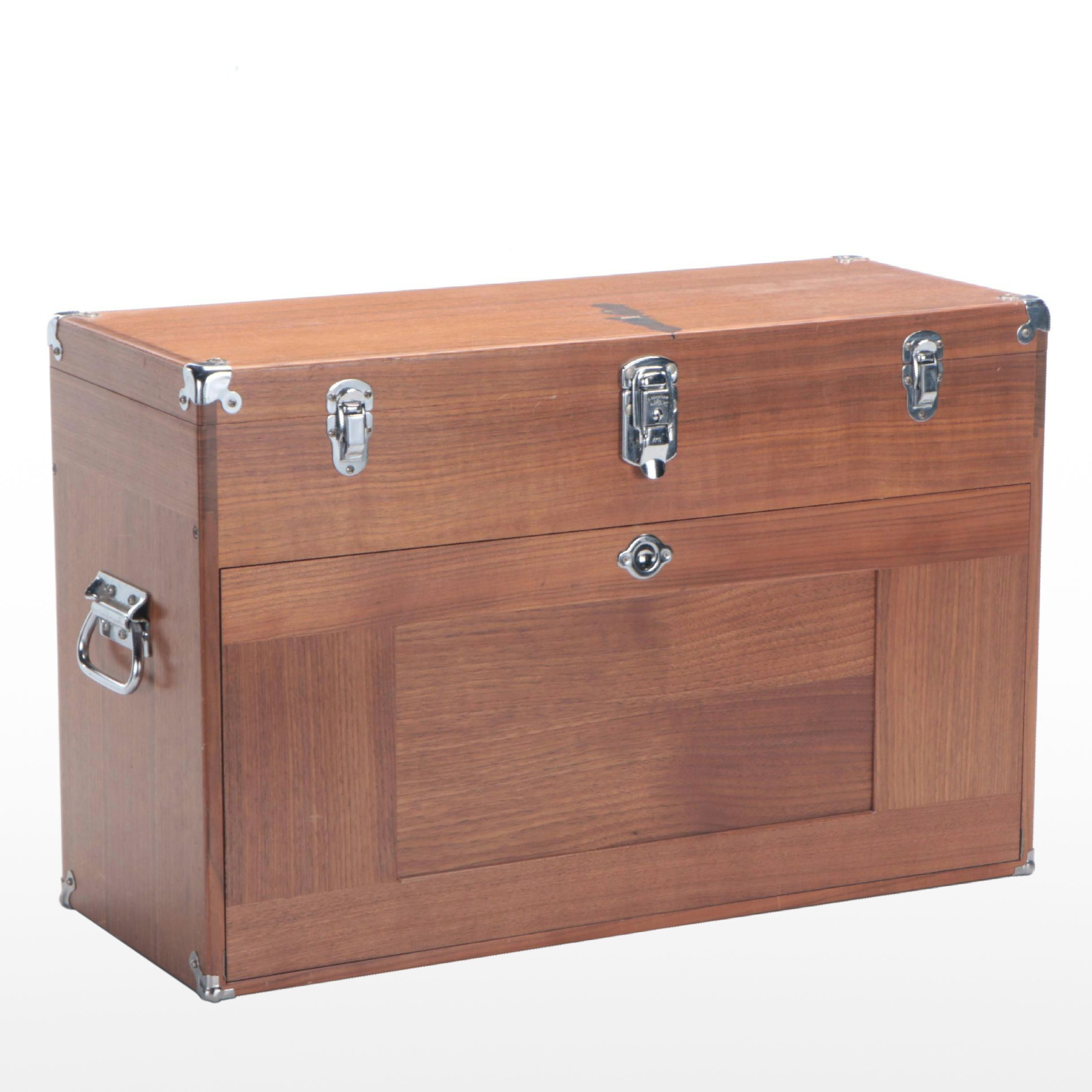 H. Gerstner & Sons Machinist's Oak 12-Drawer Tool Chest