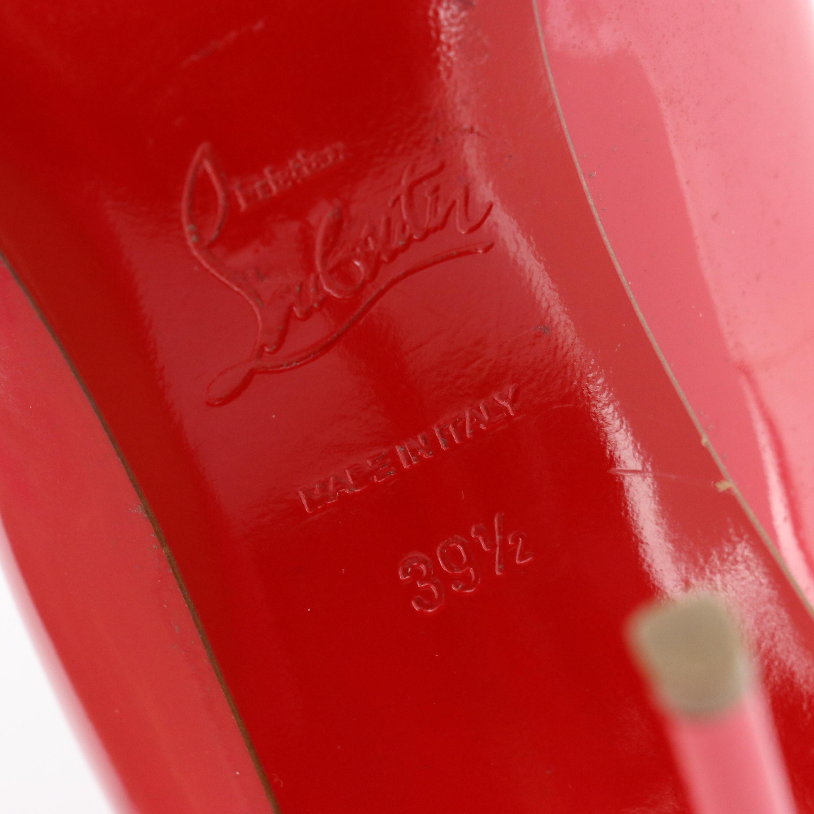 Christian Louboutin Watermelon Pink Patent Leather Pointed-Toe Pumps