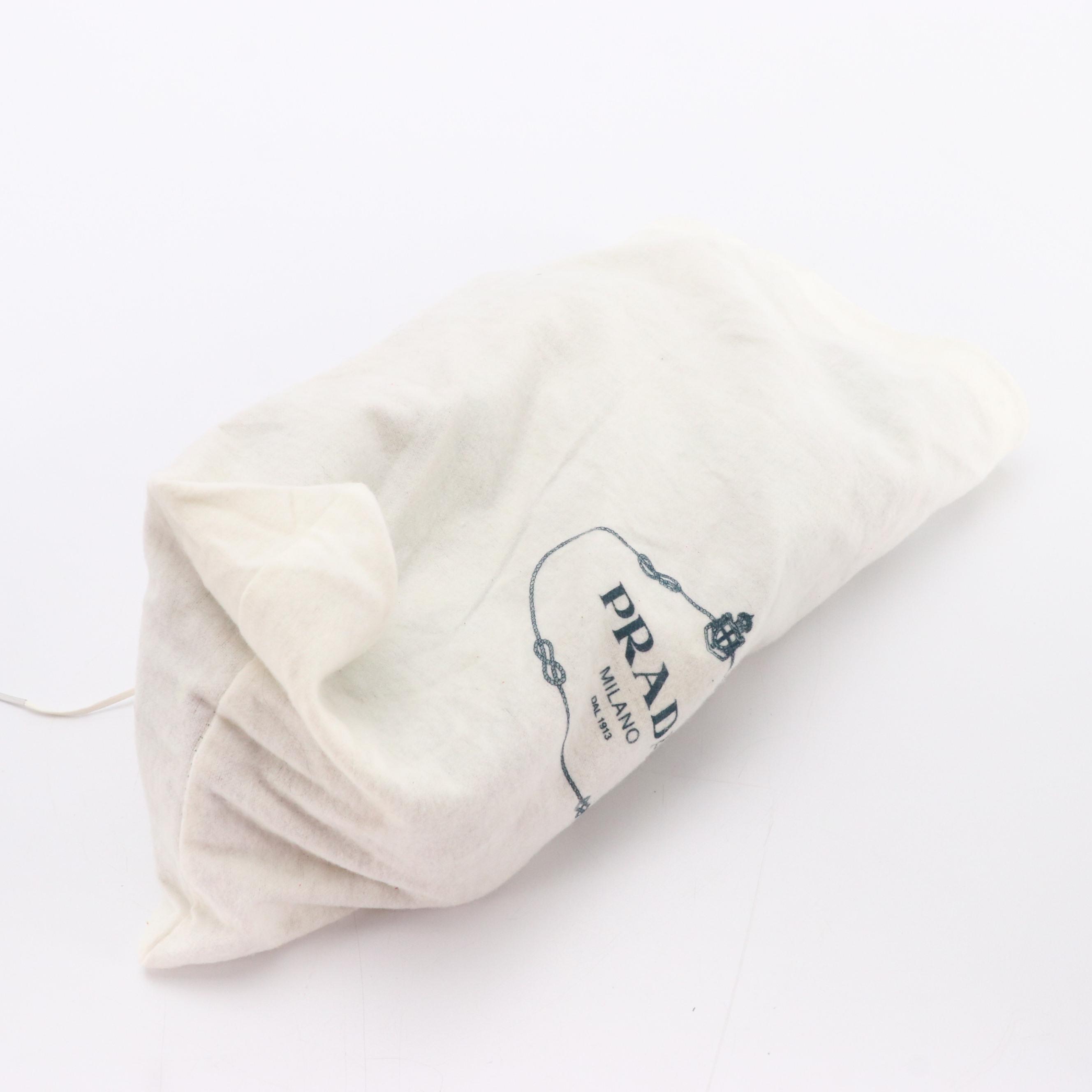 Prada Studded Platform Flip-Flops in Multicolor Woven Canvas