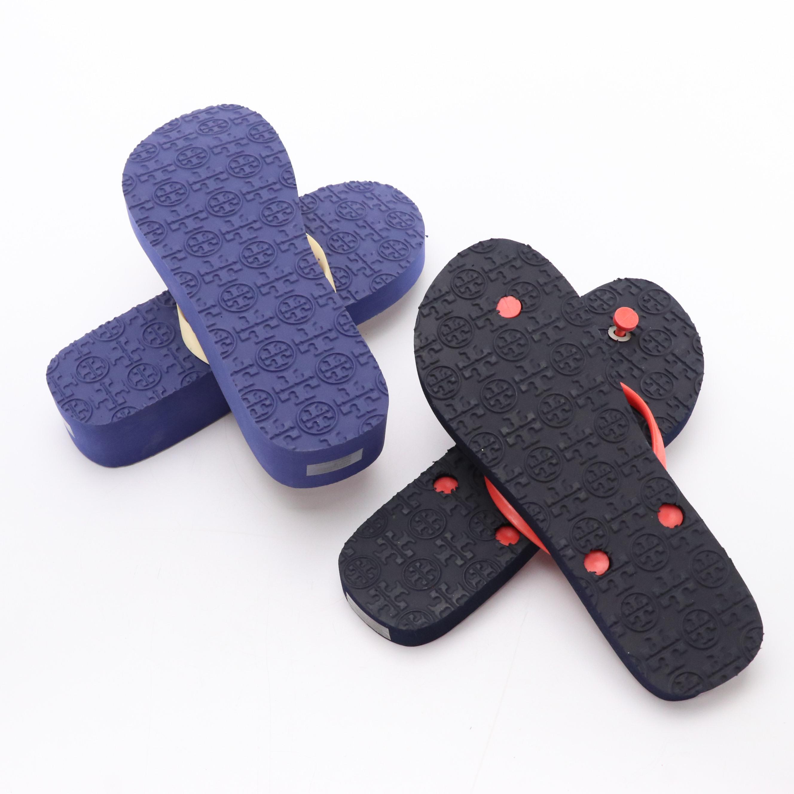 Tory Burch Patterned Flip-Flops