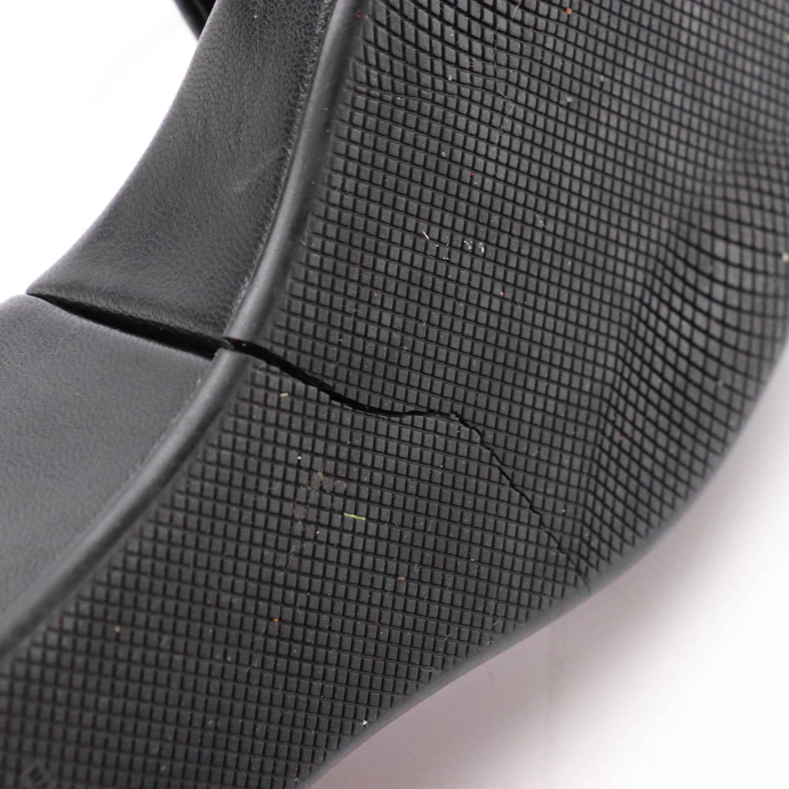 Prada Sport Leather Logo Wedge Sandals