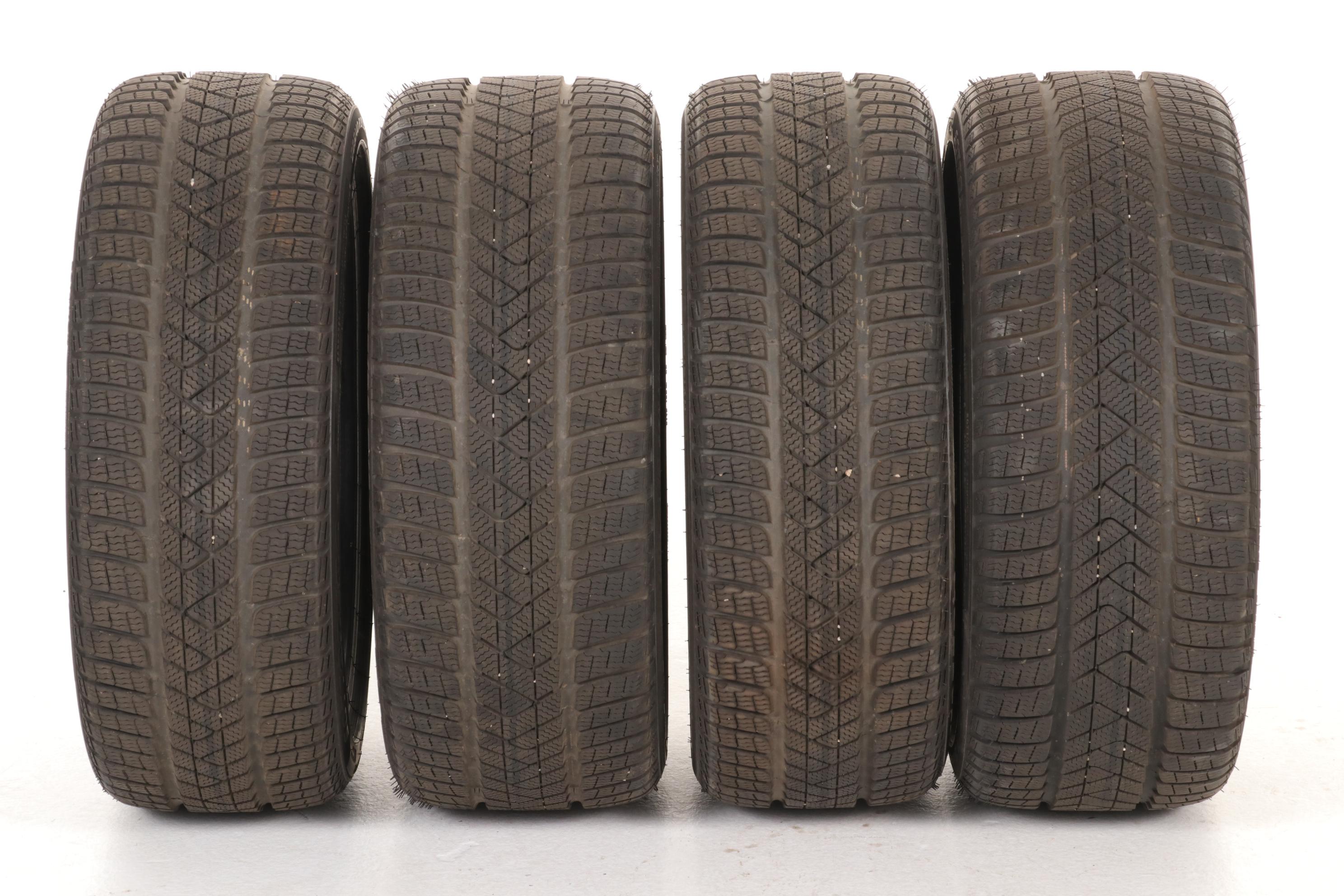 Four Pirelli Winter Sottozero Tires Featuring 225/40R19 and 255/35R19