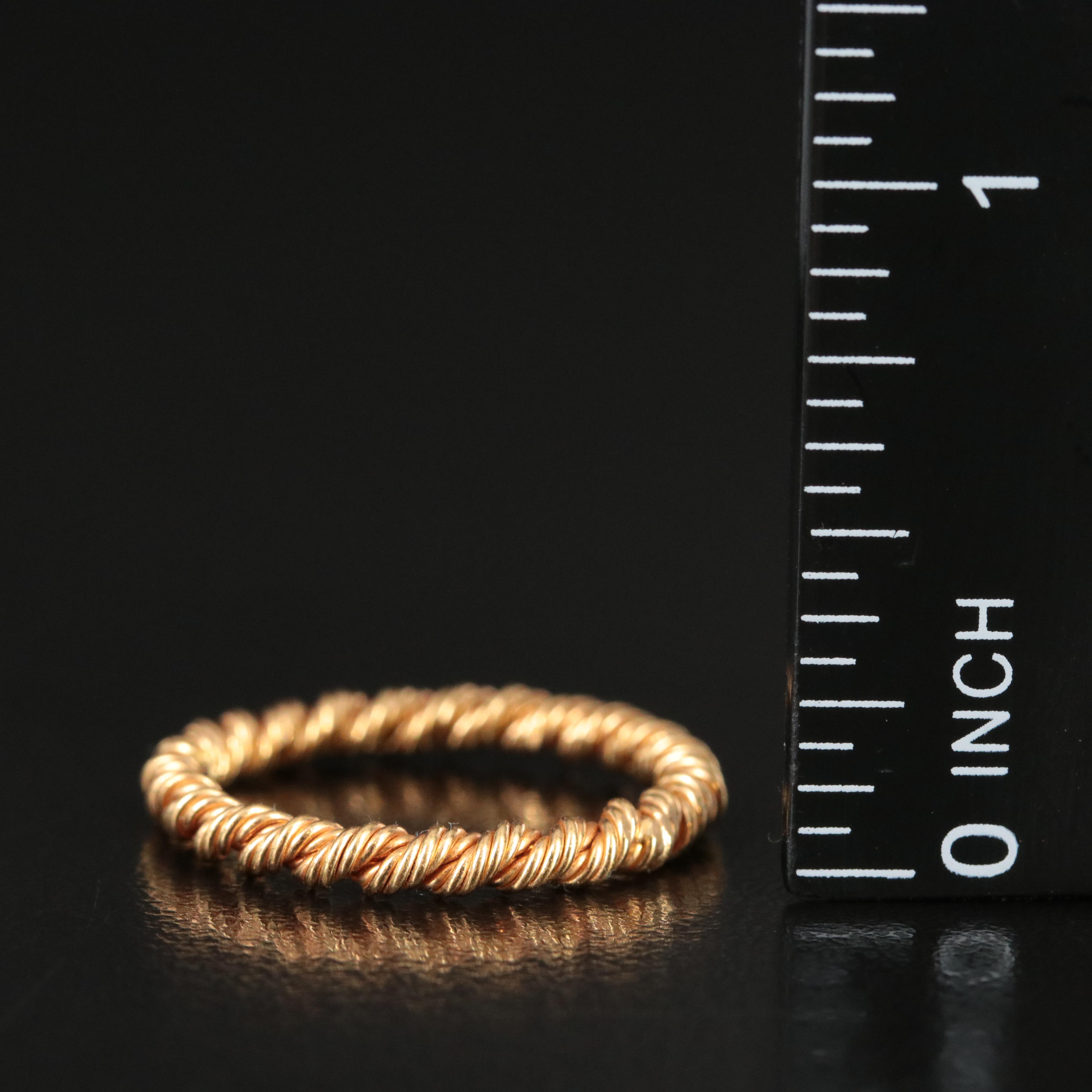 Tiffany & Co. Succo 18K Twisted Rope Ring