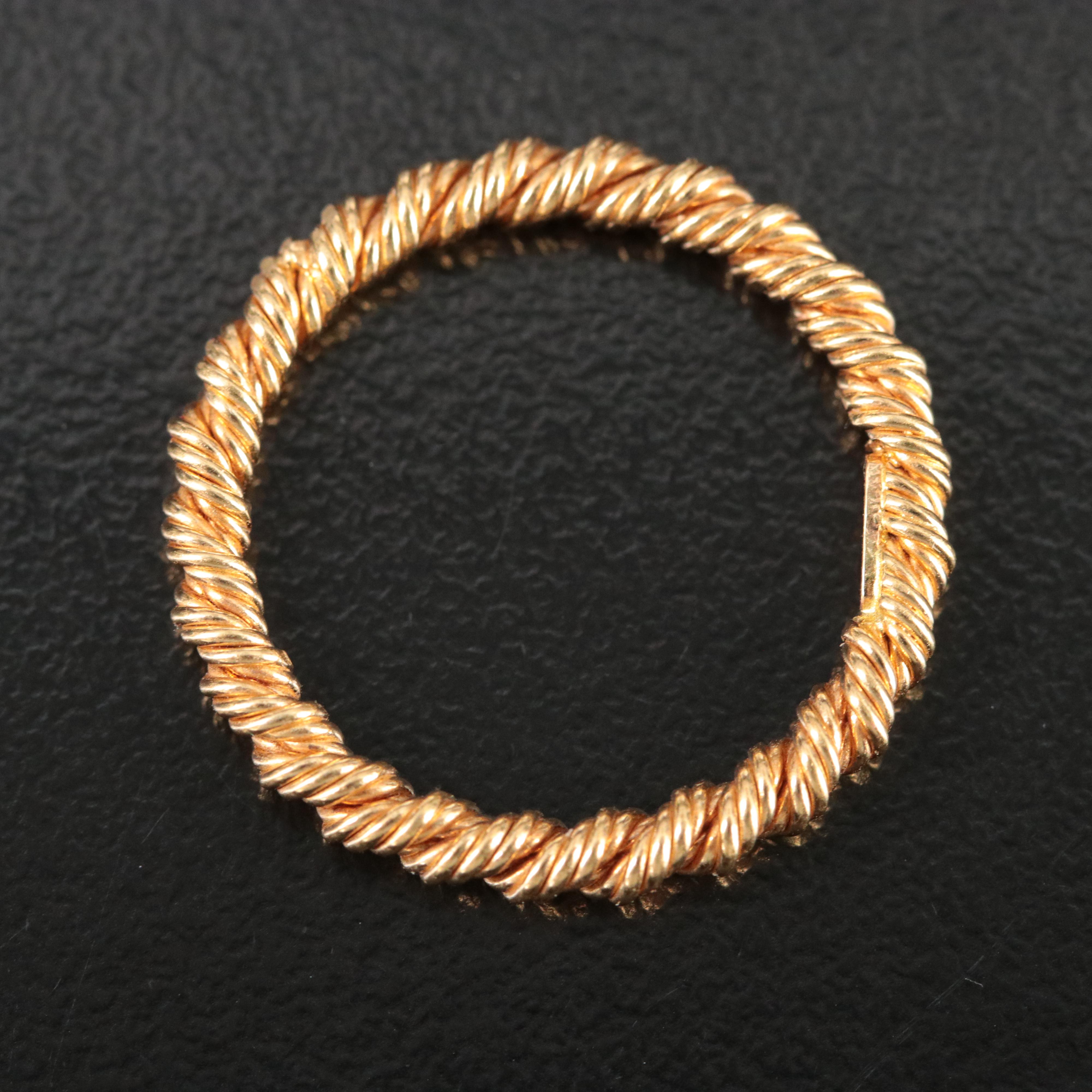 Tiffany & Co. Succo 18K Twisted Rope Ring