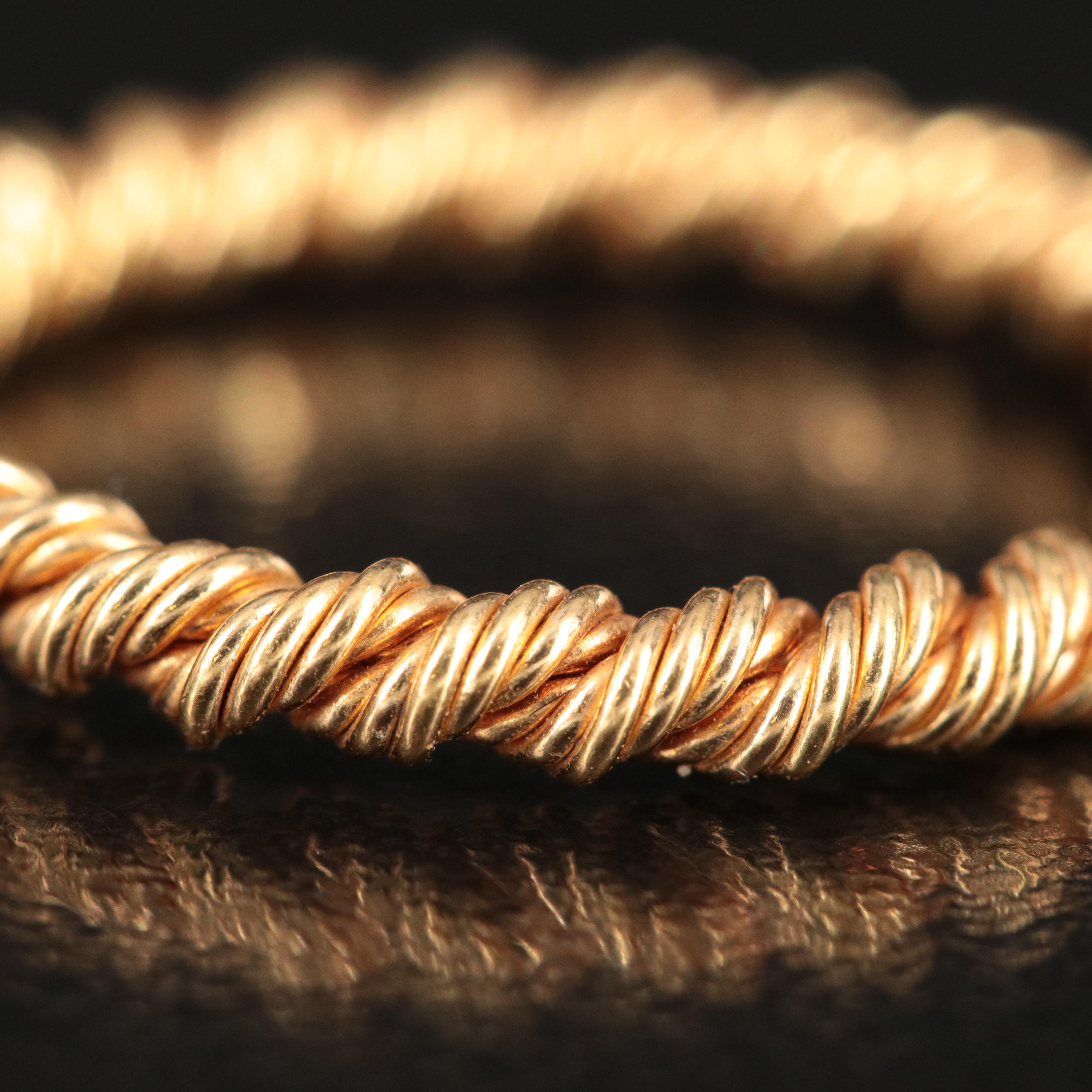Tiffany & Co. Succo 18K Twisted Rope Ring