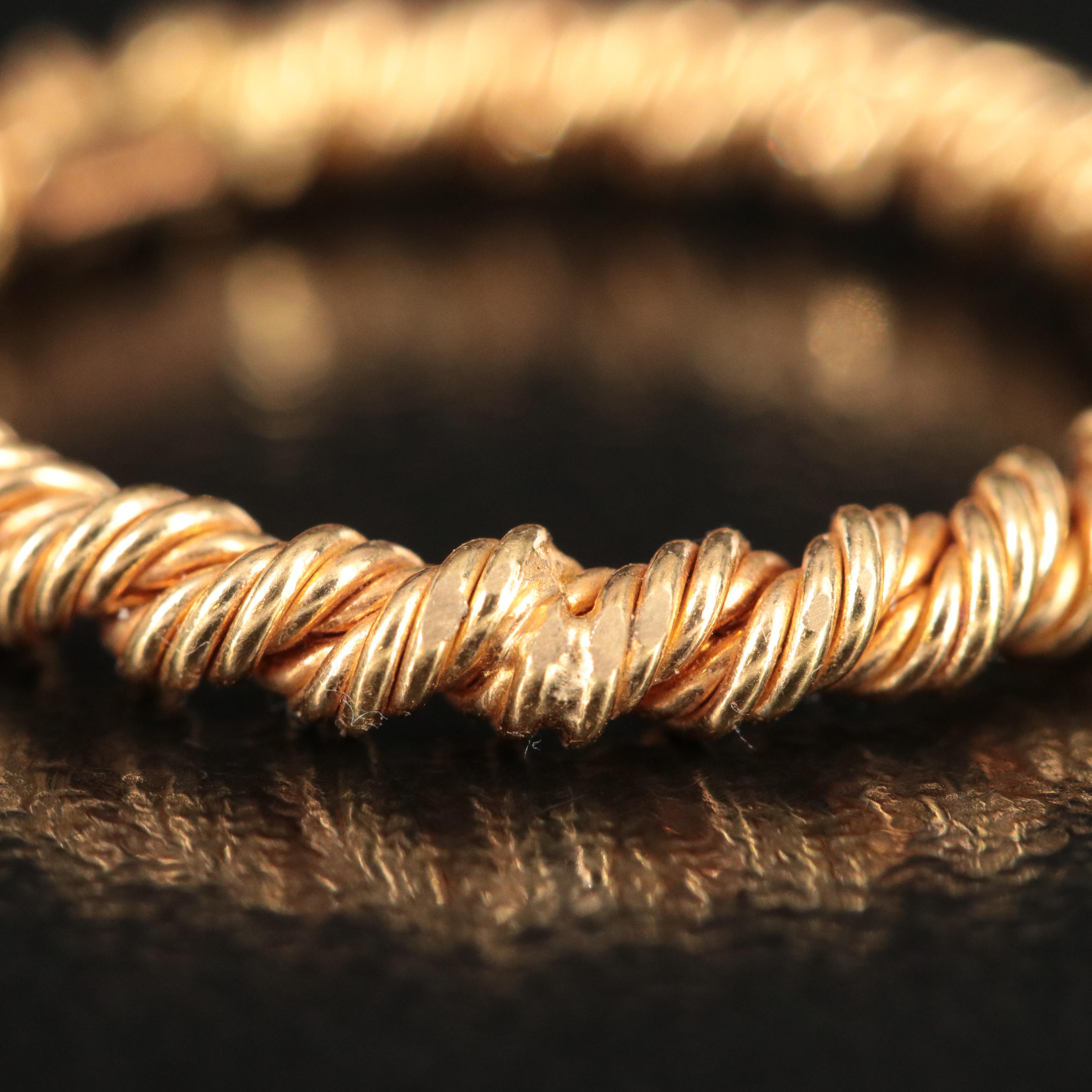 Tiffany & Co. Succo 18K Twisted Rope Ring