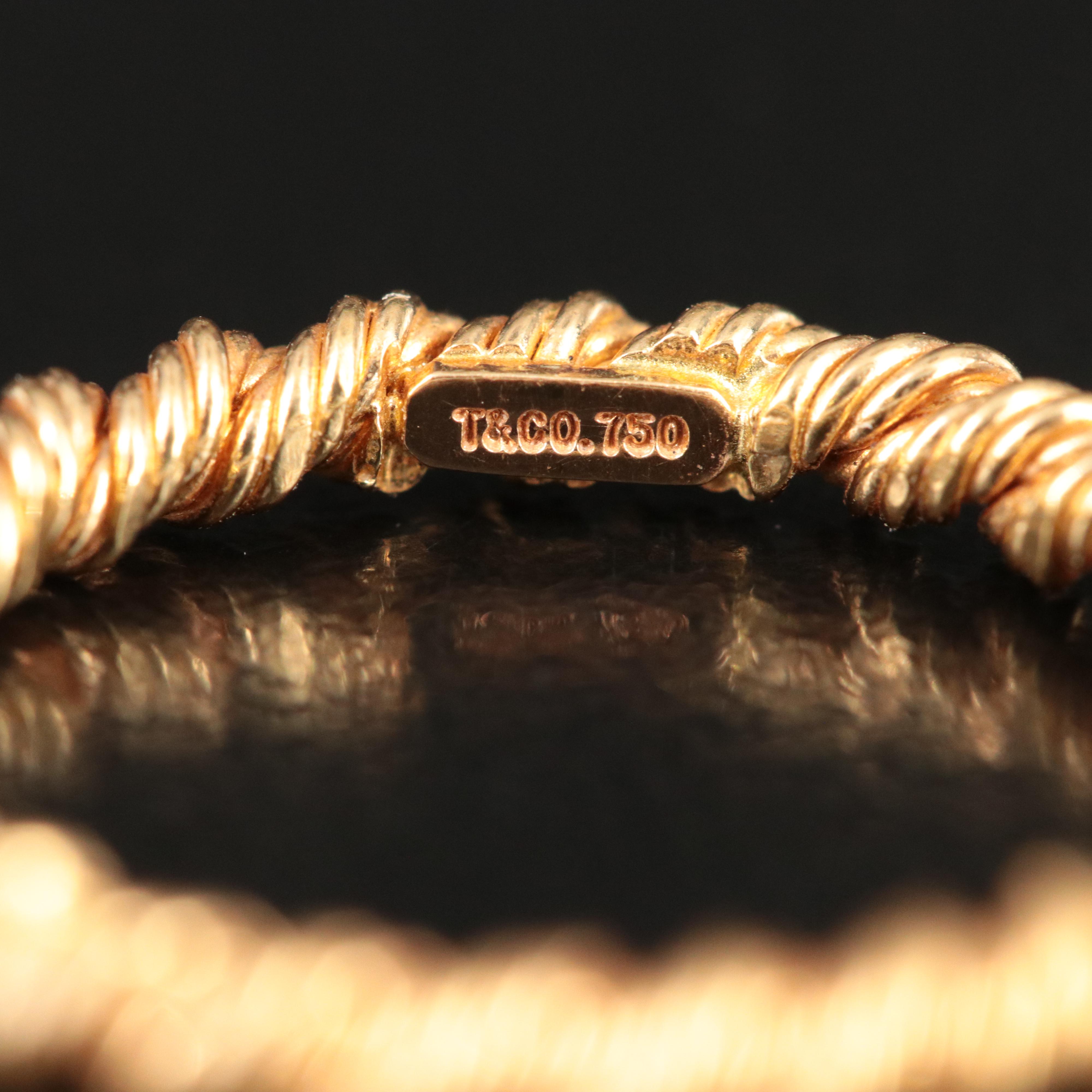 Tiffany & Co. Succo 18K Twisted Rope Ring