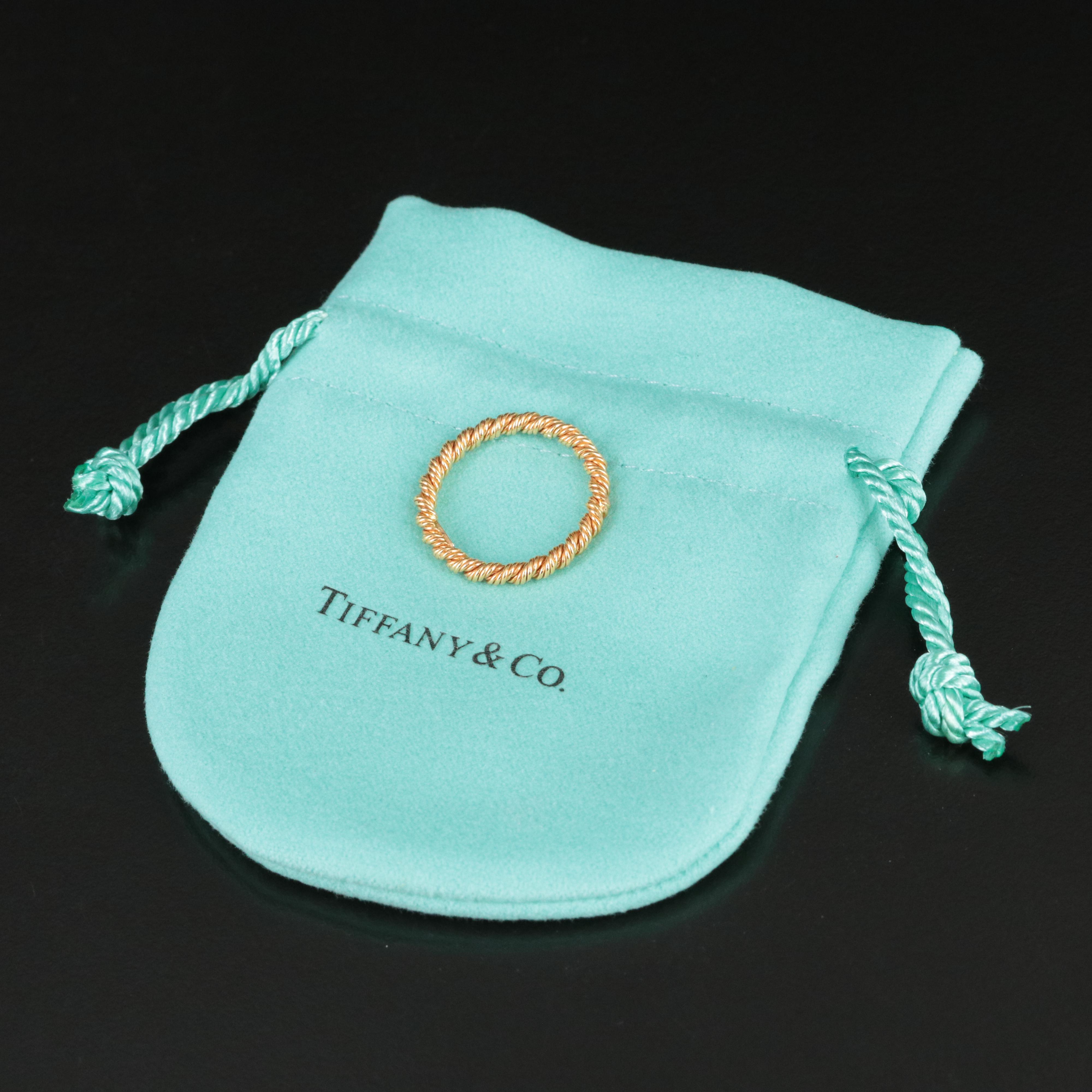 Tiffany & Co. Succo 18K Twisted Rope Ring