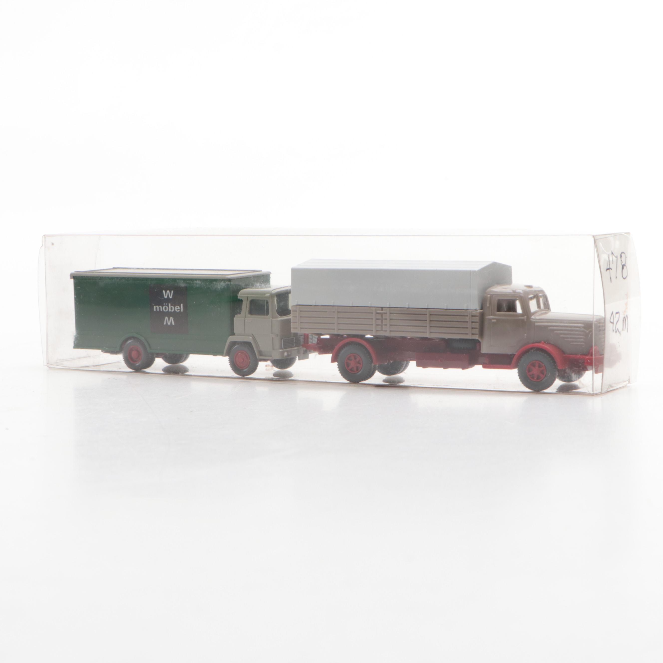 Herpa HO Scale Model Delivery Trucks, Sedans and Other Vehicles, Vintage
