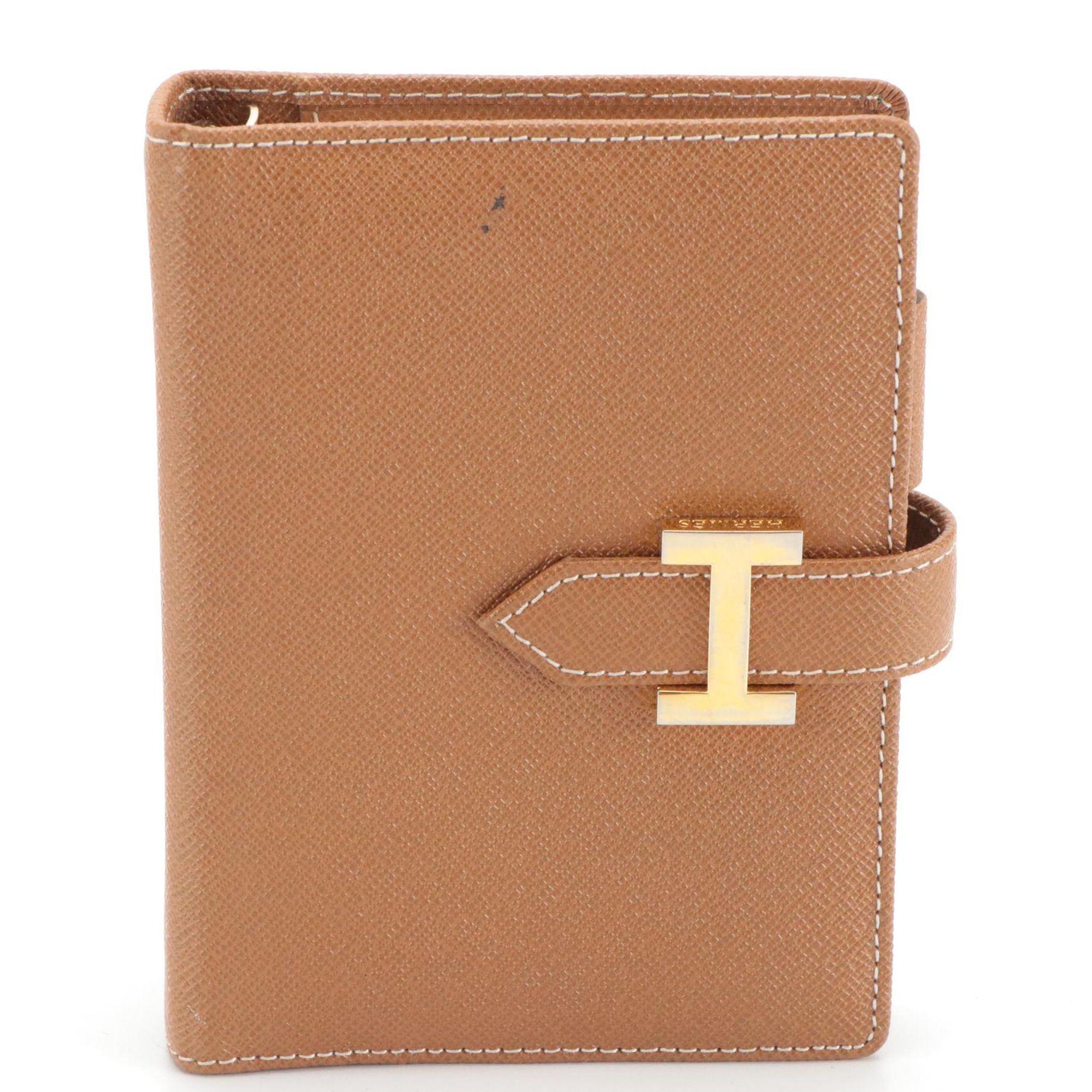 Hermès Bearn Compact Address Wallet in Brown Epsom Leather
